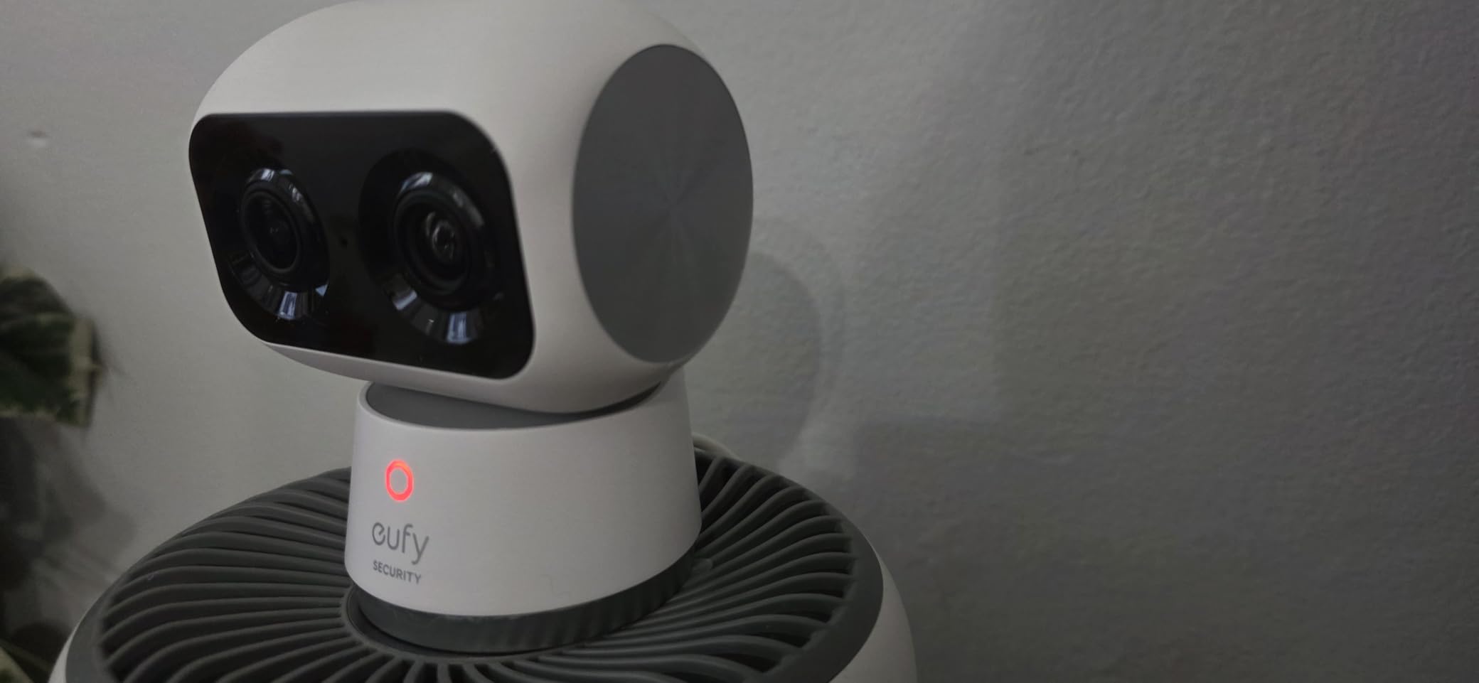 eufy Security 4K Indoor Cam S350, No Subscription, Dual Cameras, 8x Zoom | 360° Coverage, Works as a Pet Camera, Nanny/Senior/Baby Monitor, AI Auto-Tracking, Human/Pet/Cry Detection, 2.4/5 GHz Wi-Fi customer photo 1