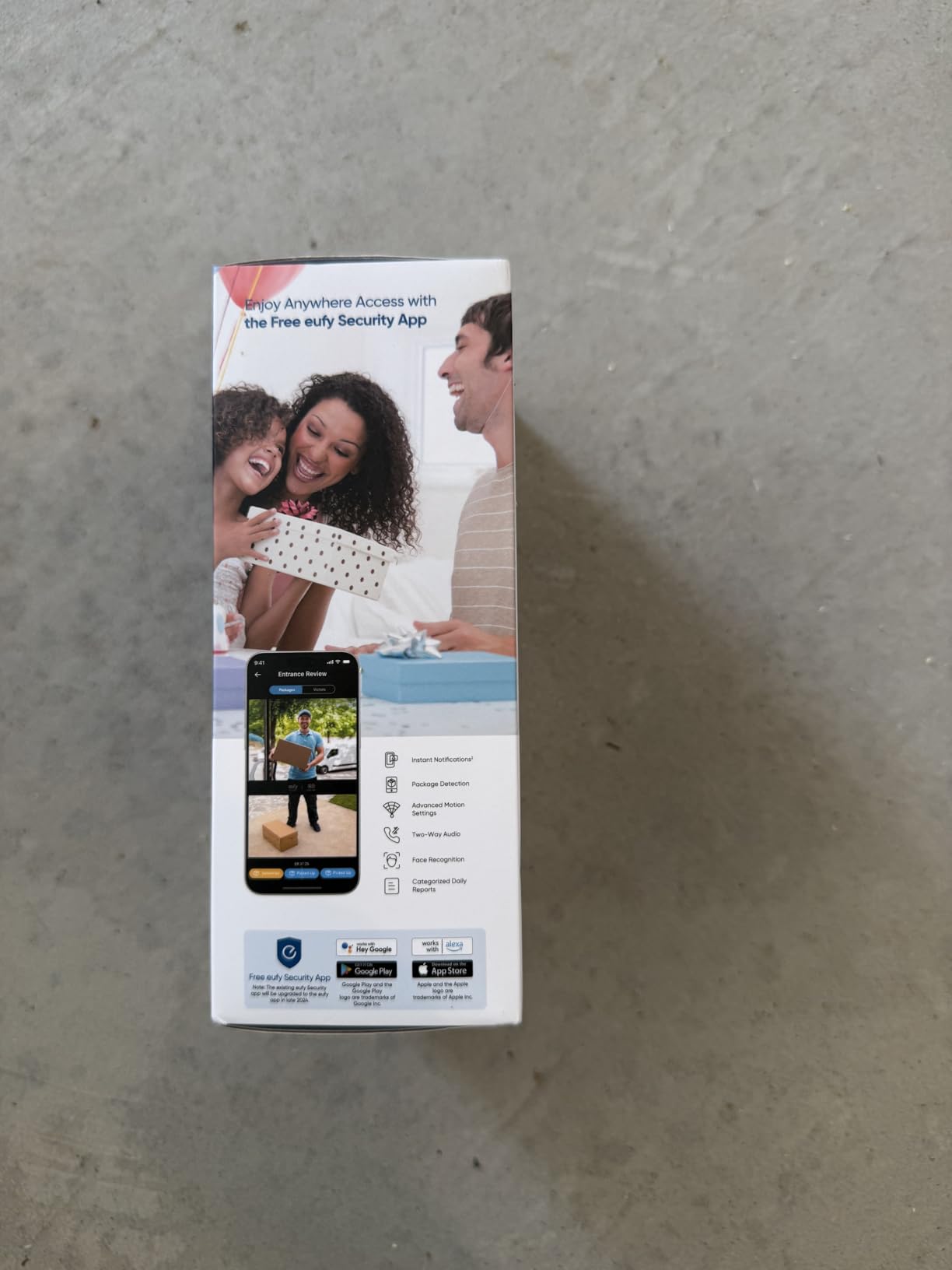Video Doorbell E340, Dual Cameras, 2K FHD, head-to-toe view, wireless or wired, color night vision, two-way talk, AI motion/package detection, 8GB, no subscription customer photo 2