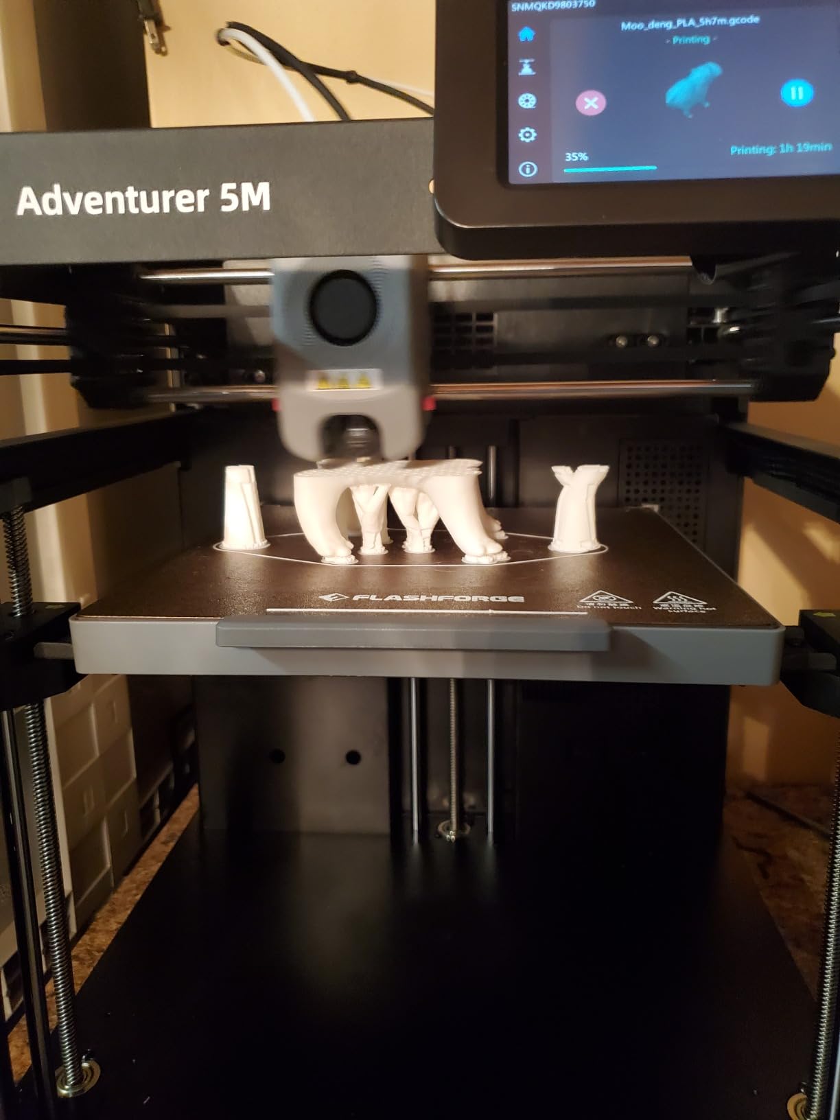 FLASHFORGE Adventurer 5M 3D Printer with Fully Auto Leveling, Max 600mm/s High Speed Printing, 280°C Direct Extruder with 3S Detachable Nozzle, CoreXY All Metal Structure, Print Size 220x220x220mm customer photo 2