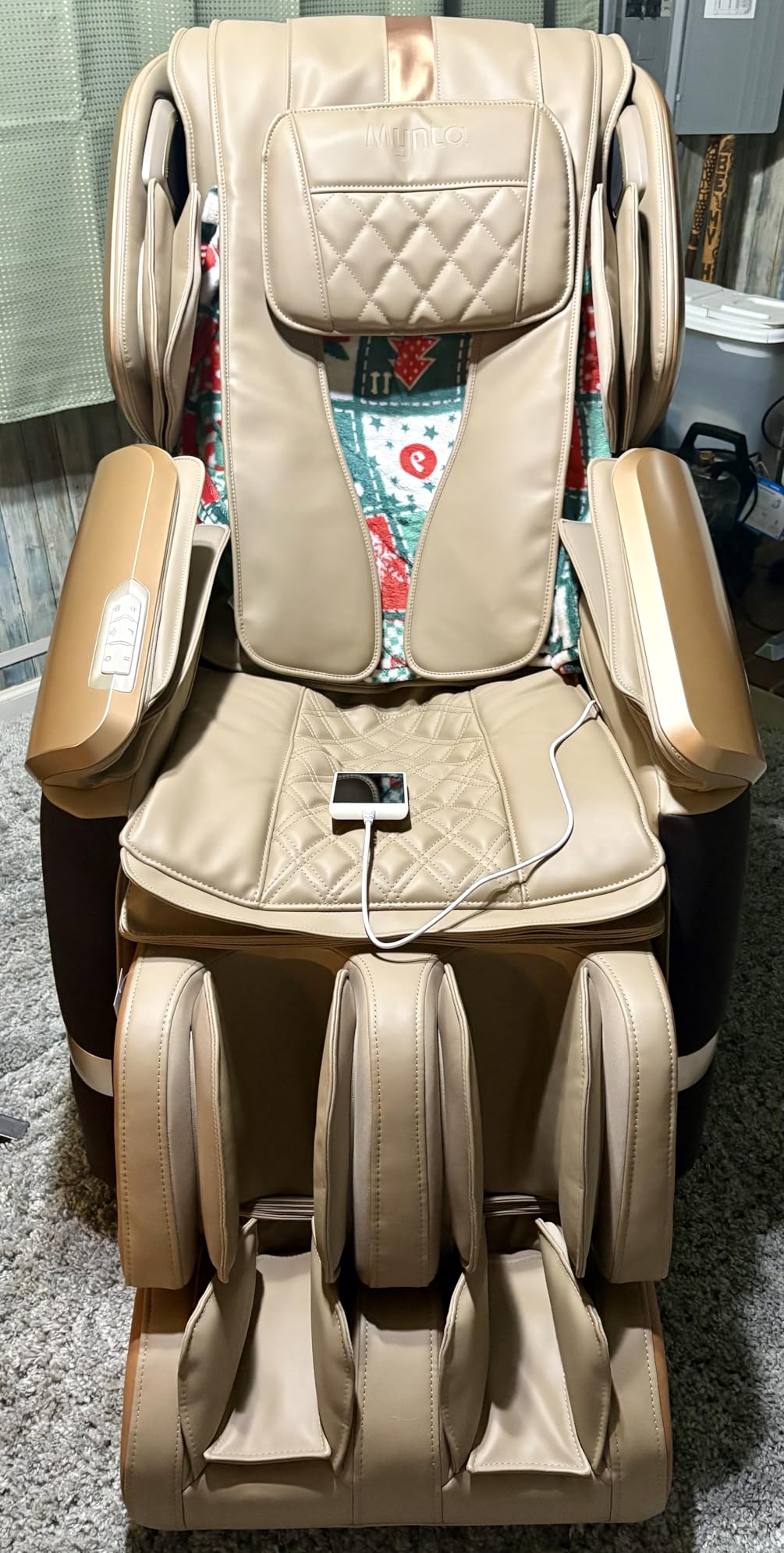 4D Massage Chair, Dual Mechanism 4D+2D Massage Chair Full Body, Waist & Shawl Heating with Extended SL-Track, Foot & Calf Massager, Music Sync with Hi-Fi Bluetooth Speaker customer photo 1