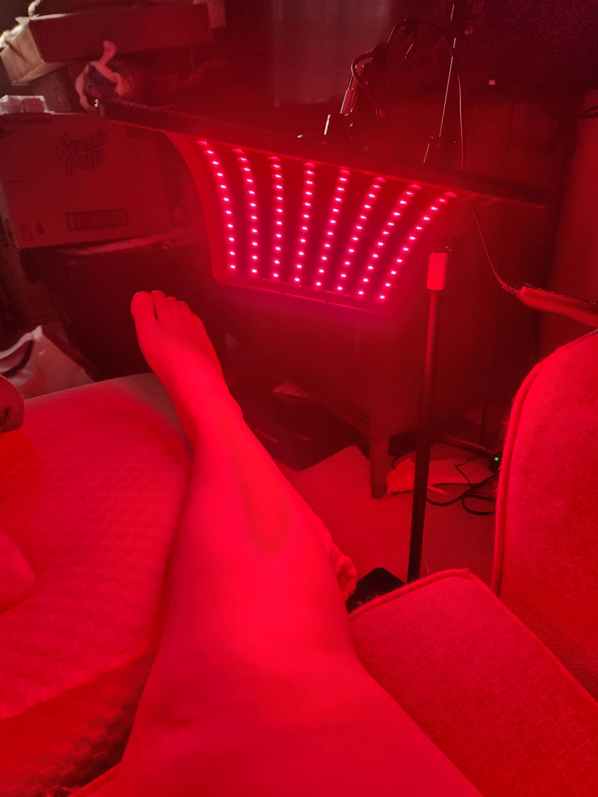 Viconor Red Light Therapy for Face and Body, Red Infrared Light Therapy Lamp with Stand, 660nm & 850nm Infrared Light Device customer photo 1