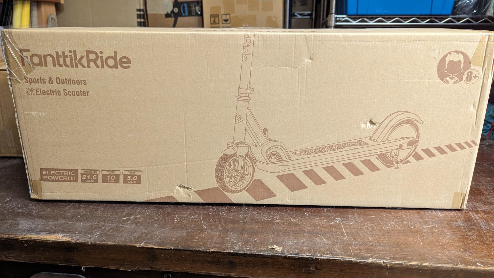 FanttikRide C9 Kids Electric Scooter Ages 8-12, Foldable Design, Fits 3.9-5.2 ft Kids, 2 Safe Speed Modes 6/10 MPH, 3 Adjustable Heights, 132 lbs Capacity, 5 Miles Range customer photo 2