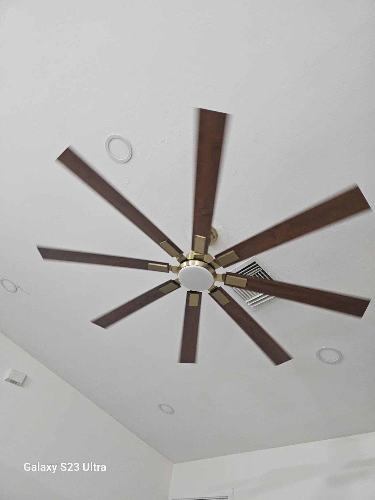 ZMISHIBO 72 inch Large Ceiling Fans with Lights and Remote, Indoor/Outdoor Black Modern Ceiling Fan for Kitchen Living Room Patio, 6 Speed Reversible Quiet DC Motor, 3 CCT, Dual Finish 8 Blades customer photo 2