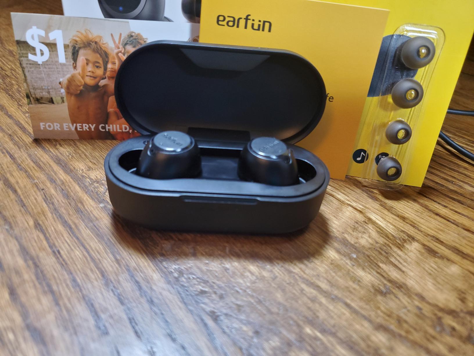 EarFun Free 2S Wireless Earbuds, Bluetooth Earbuds with Deep Bass | 4 Mics for Clear Call, Customizable EQ App, IPX7 Waterproof in-Ear Headphones, 30H Playtime, Wireless Charging customer photo 2