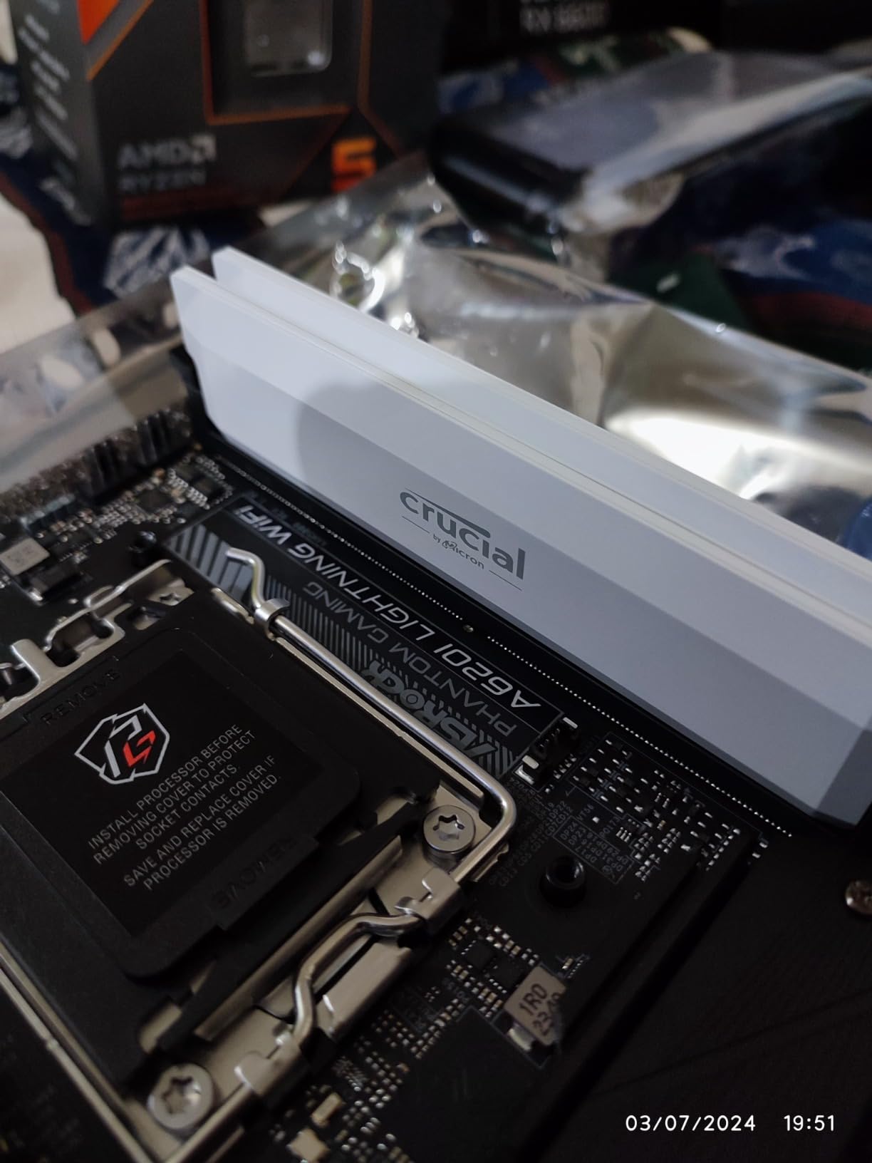 ASRock 620I LIGHTNING WIFI AM5 Ryzen7000 AMD A620 SATA 6Gb/s Mini-ITX Dual, (90-MXBMN0-A0UAYZ) customer photo 2