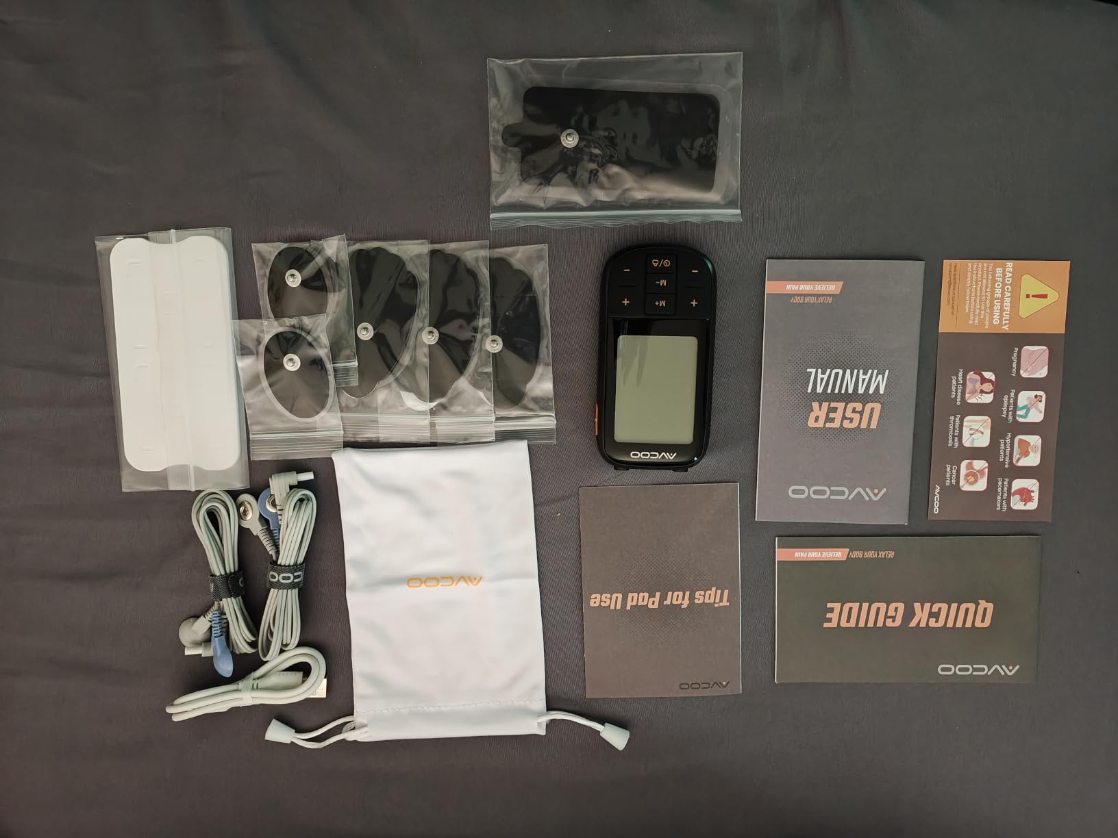 AVCOO 3-in-1 TENS Unit Muscle Stimulator with 30 Modes for Pain Relief | 40 Intensities TENS Machine for Drug-Free & Gradual Back Pain Relief Therapy, EMS Unit Massager with 12 TENS Electrode Pads customer photo 1