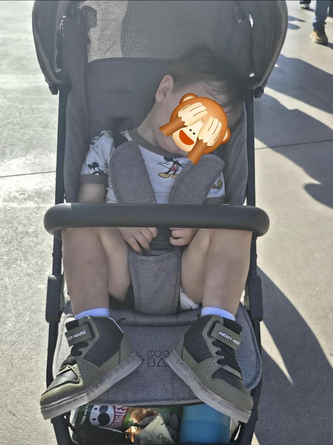 Lightweight Travel Stroller for Baby & Toddlers - Easy Fold & Compact Stroller with Canopy, Storage Basket, Multi-Position Recline & Convenient One-Hand Fold (Grey) customer photo 2