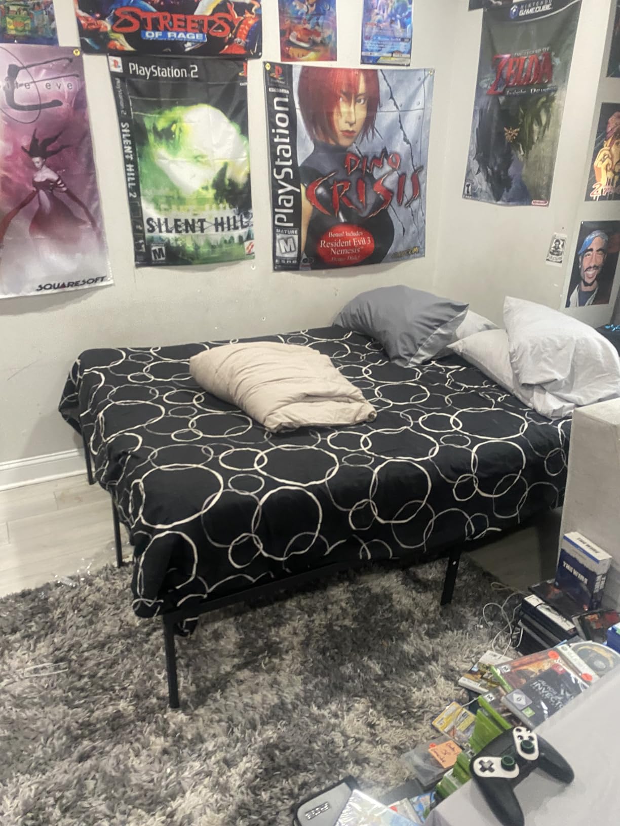 HLIPHA Metal Platform Bed Frame 14 Inch Tall,No Box Spring Needed,Full Size Bed with Heavy Duty Strong Support Slats,Easy to Assemble,Black customer photo 2