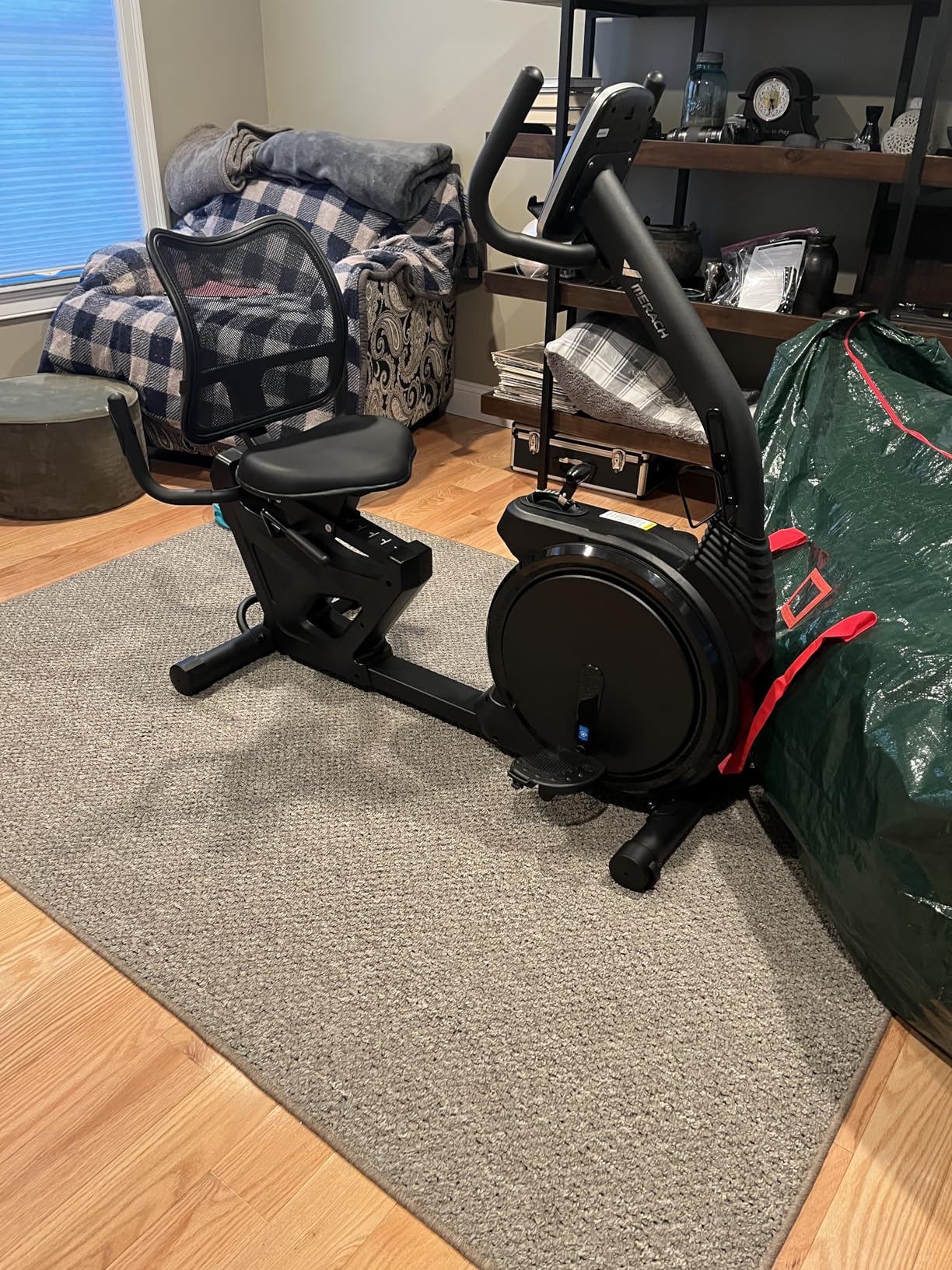 MERACH Recumbent Exercise Bikes for Home Light Commercial High-end | Recumbent Bike for Seniors Adults, Magnetic Recumbent Stationary Bike with Exclusive App, Heart Rate Handle, Adjustable Seat customer photo 1