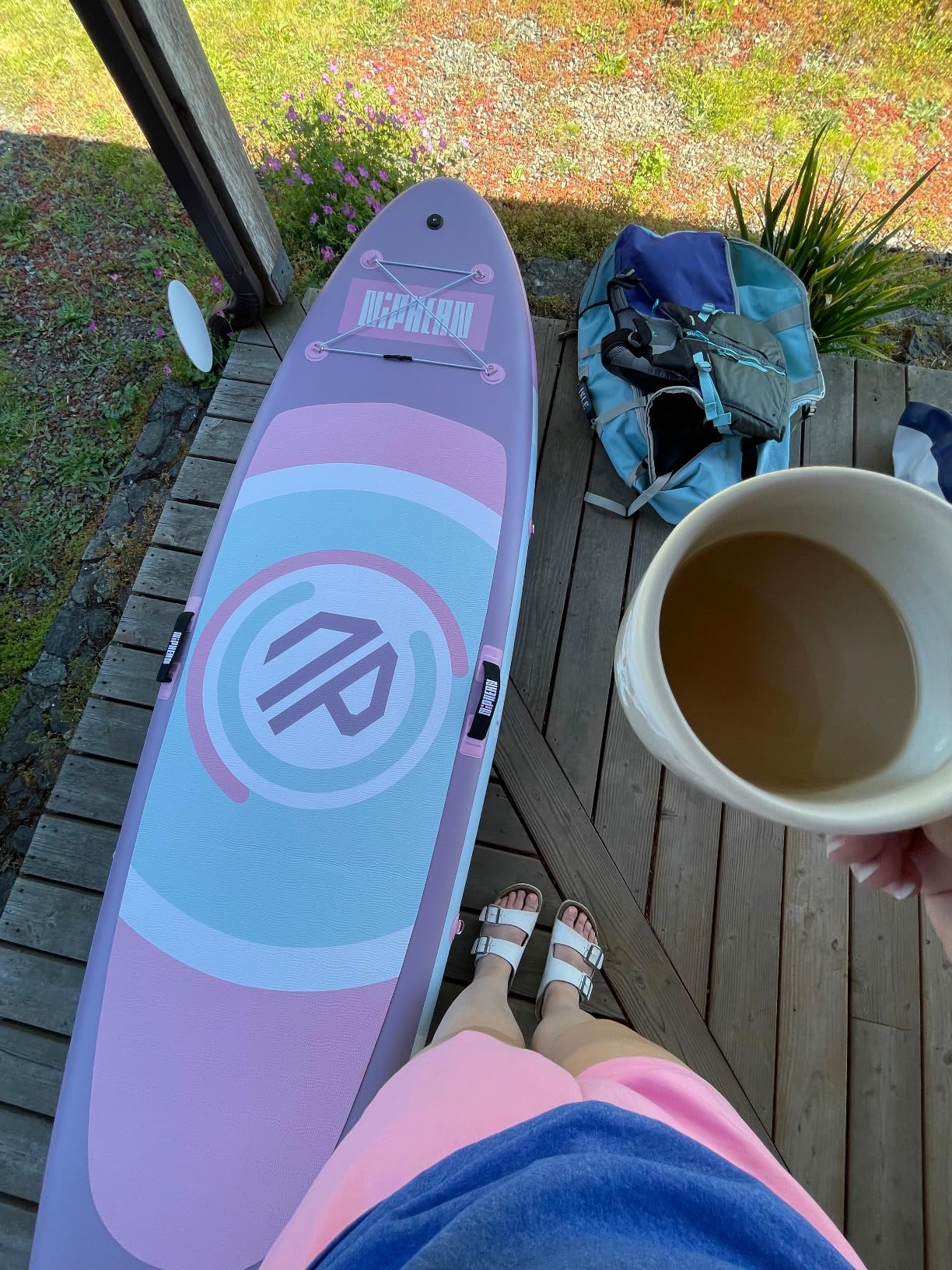 Niphean 10' Inflatable Paddle Board, Ultra-Light SUP for Beginners | Versatile Yoga Paddle Board customer photo 1