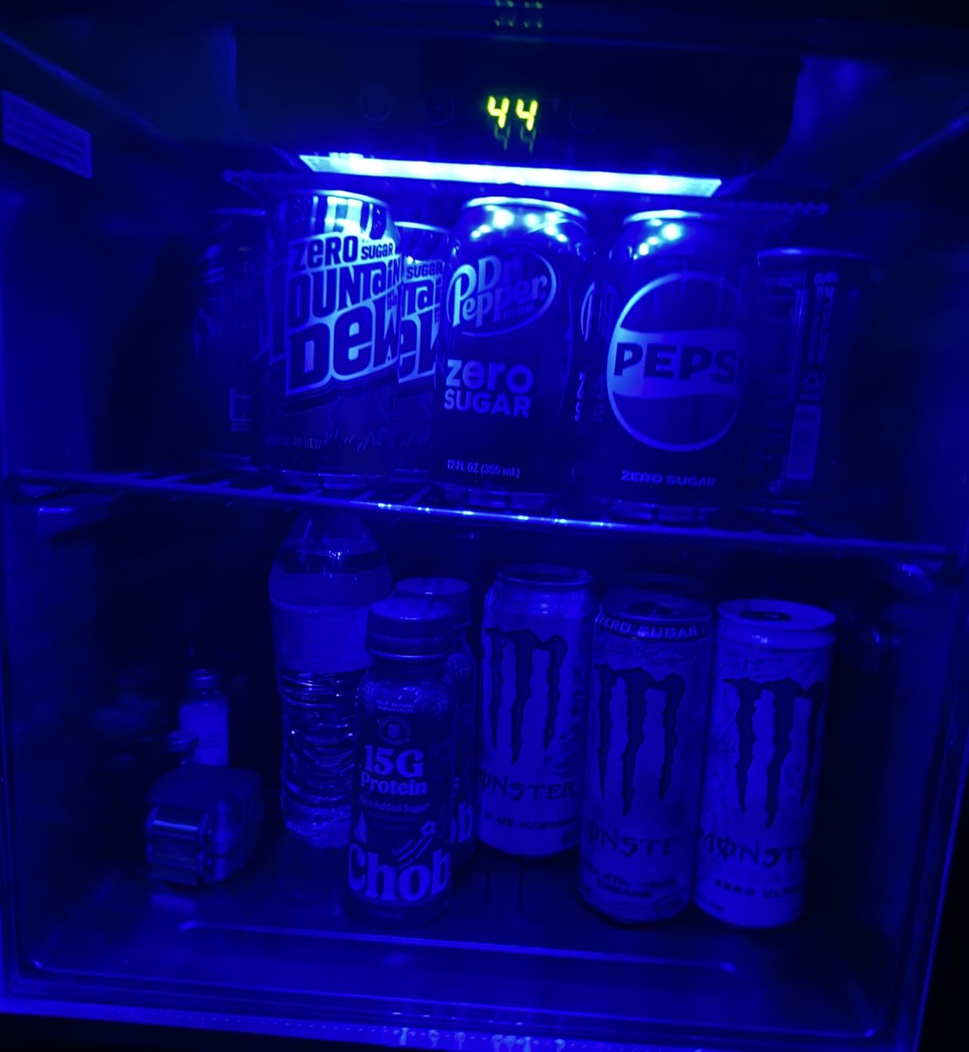 Feelfunn 50 Can Beverage Refrigerator, 1.3CuFt Mini Fridge with Glass Door | 40-61°F, Whisper-Quiet ≤38dB, Fast Even Cooling, Removable Shelf, for Soda, Beer, Wine in Bedroom, Office, Home Bar, Dorm customer photo 1