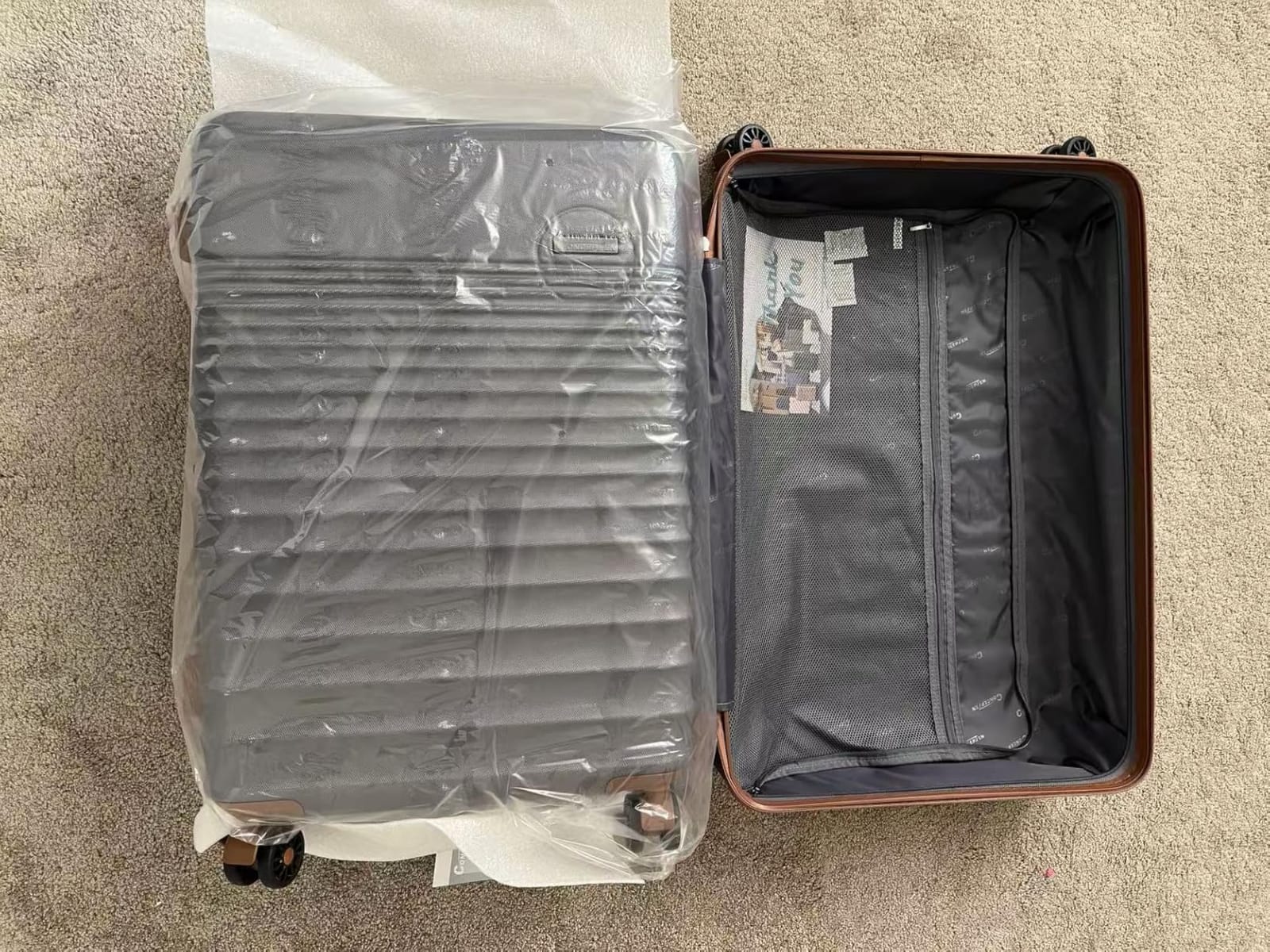 CONCEPTEN Luggage Sets 5 Piece, ABS+PC Hardshell Suitcases with Wheels | TSA Lock, 22x14x9 Airline Approved Carry On, Spinner Wheels, Matching Travel Bags, Travel customer photo 1