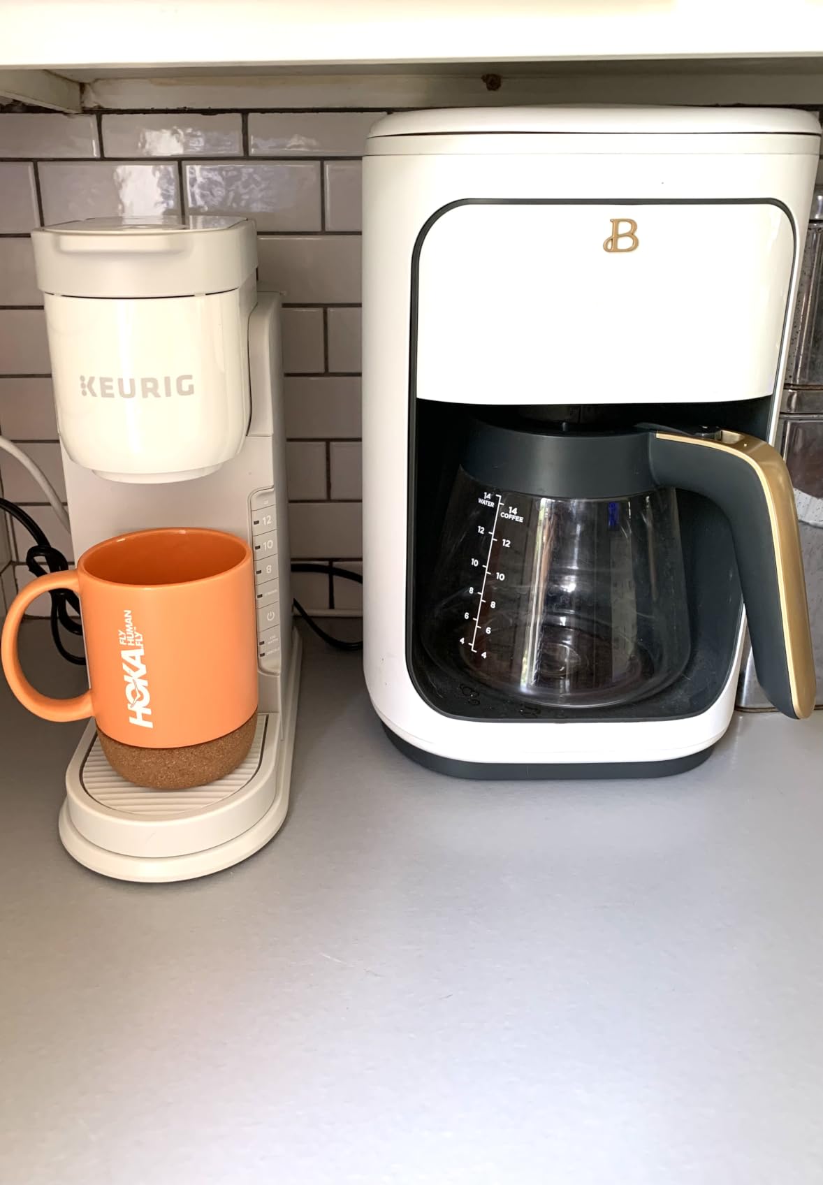 Keurig K-Express Single Serve K-Cup Pod Coffee Maker, 3 Brew Sizes, Strong Button Feature, 42oz Removable Reservoir, Warm Stone customer photo 1