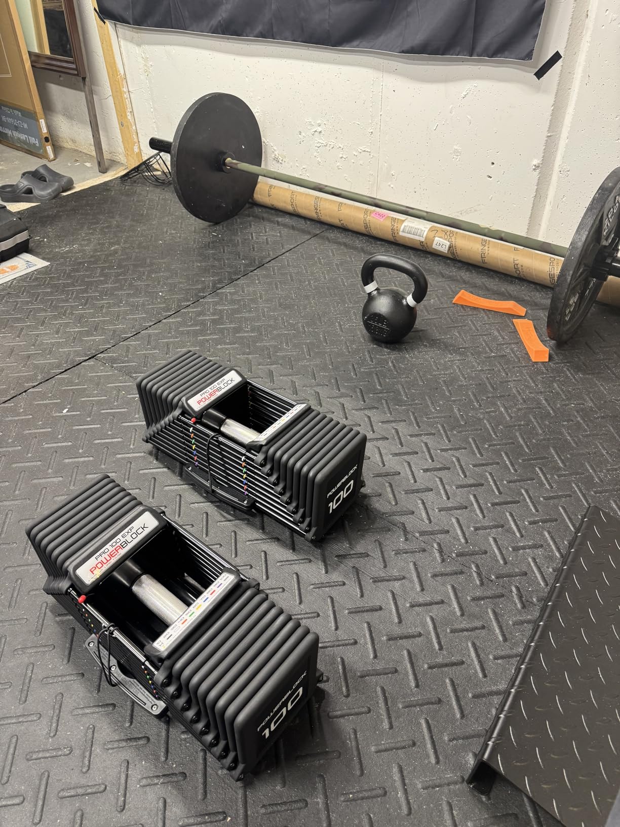PowerBlock Pro 100 Adjustable Dumbbell, 5-100 lb | Sold as a single unit, order 2 to complete your pair, durable steel build replaces a full rack customer photo 1