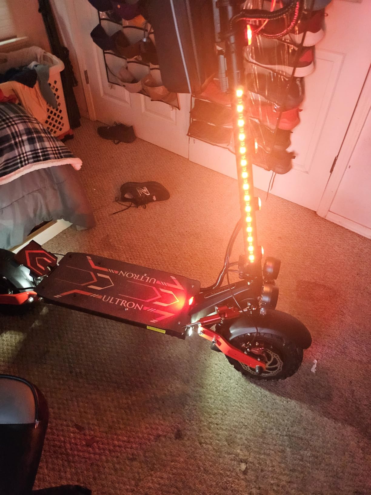 Electric Scooter with Seat for Adults, 60V 6000W Electric Scooters Adult 52mph with 1440WH Battery, Up to 50Miles Long Range, Dual Motor 11