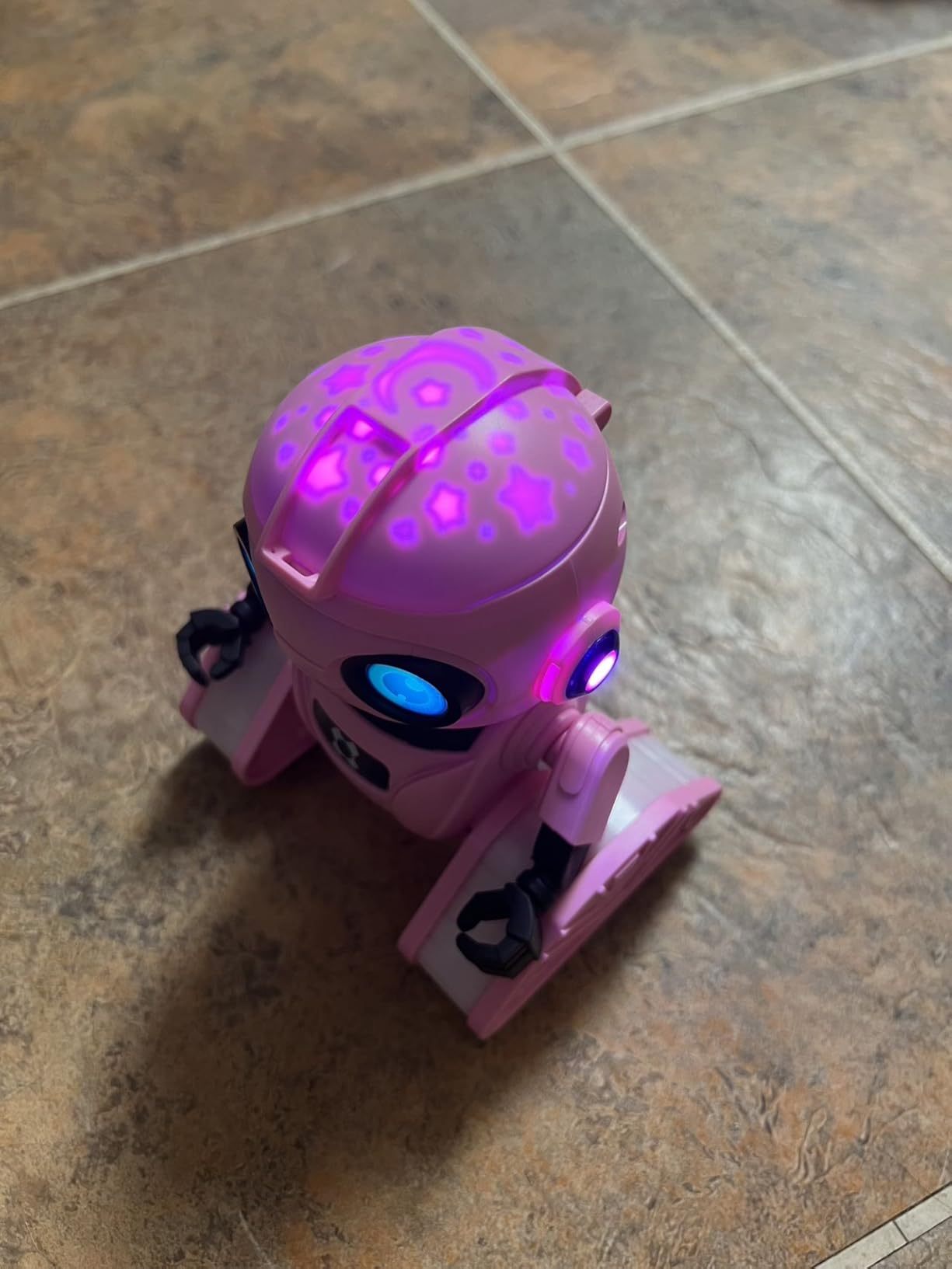 Robot Toys for Boys and Girls, Rechargeable Remote Control Robot with Auto-Demonstration, Light Projection, Dance Moves, Music, and Gesture Sensing - Toy Robot Gifts for 6+ Year Old Boys (Blue) customer photo 1