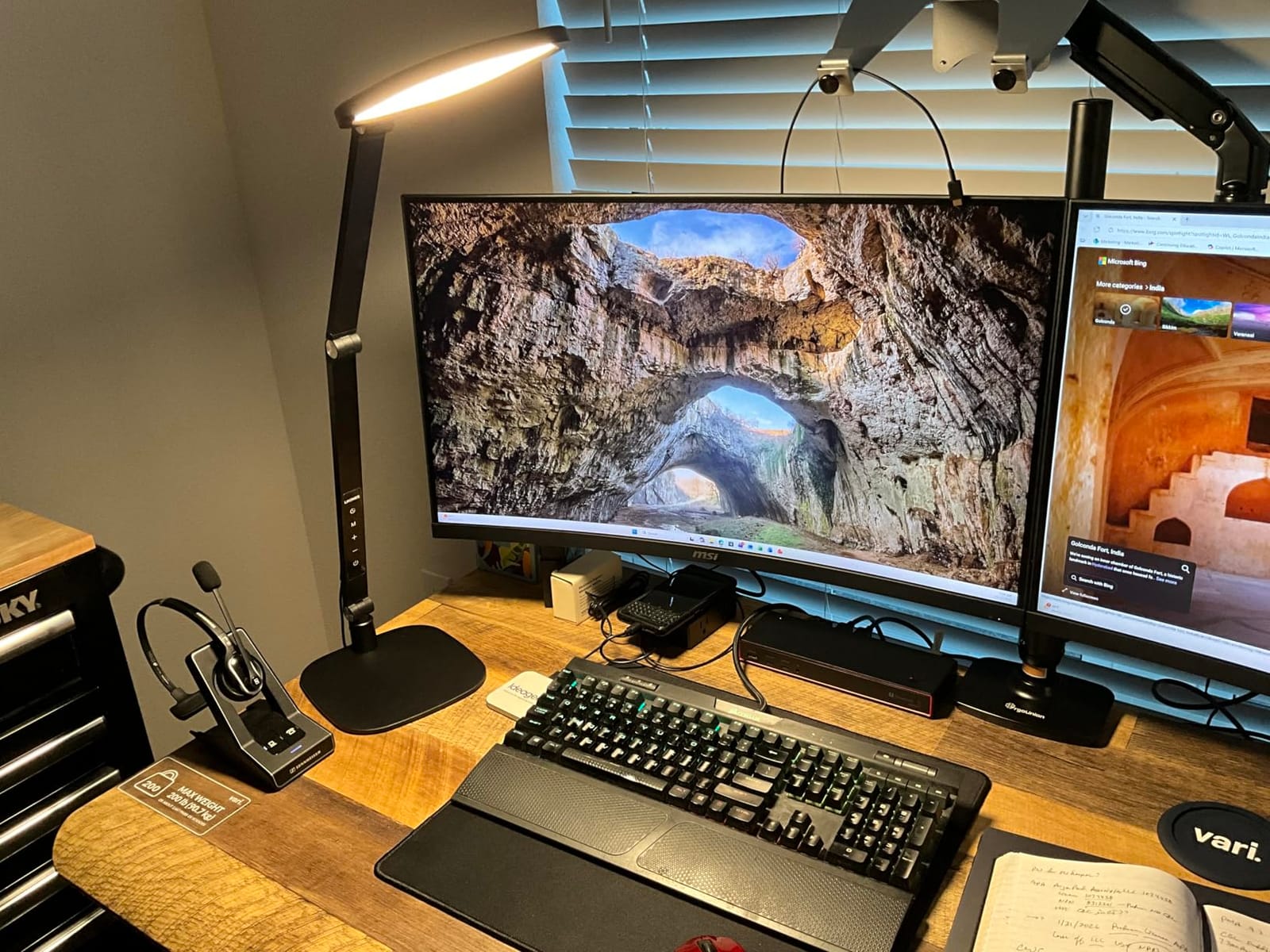 LitONES LED Desk Lamp for Home Office, Soft Edge-lit Design - Modern Style | Eye-Caring Diffused Light, Professional Computer Light for Reading, Crafts & Zoom, Dimmable with 30 Modes, Memory & Timer customer photo 2