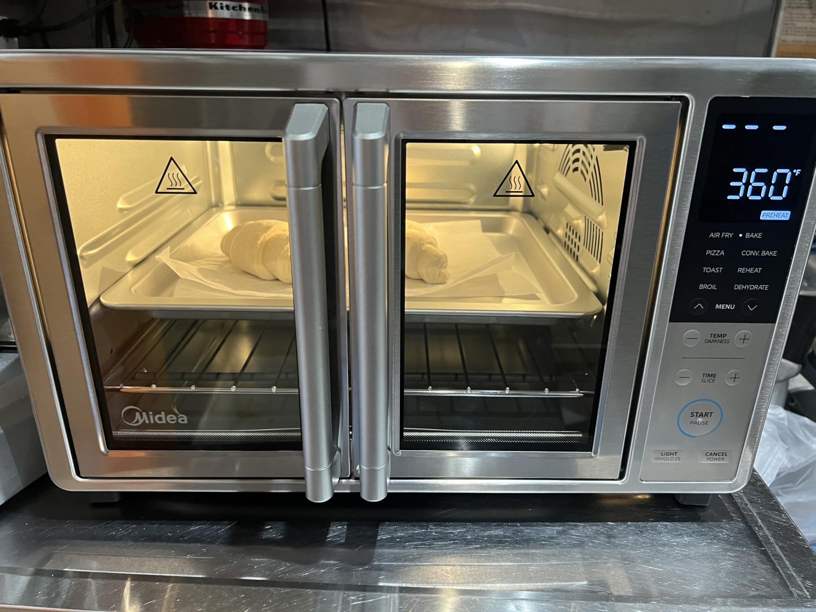 Midea Flexify Classic French Door Toaster Oven Air Fryer Combo 10-in-1 Large Capacity 26.4 QT Countertop Oven 25% Faster Cooking and 90% Less Oil Stainless Steel customer photo 2