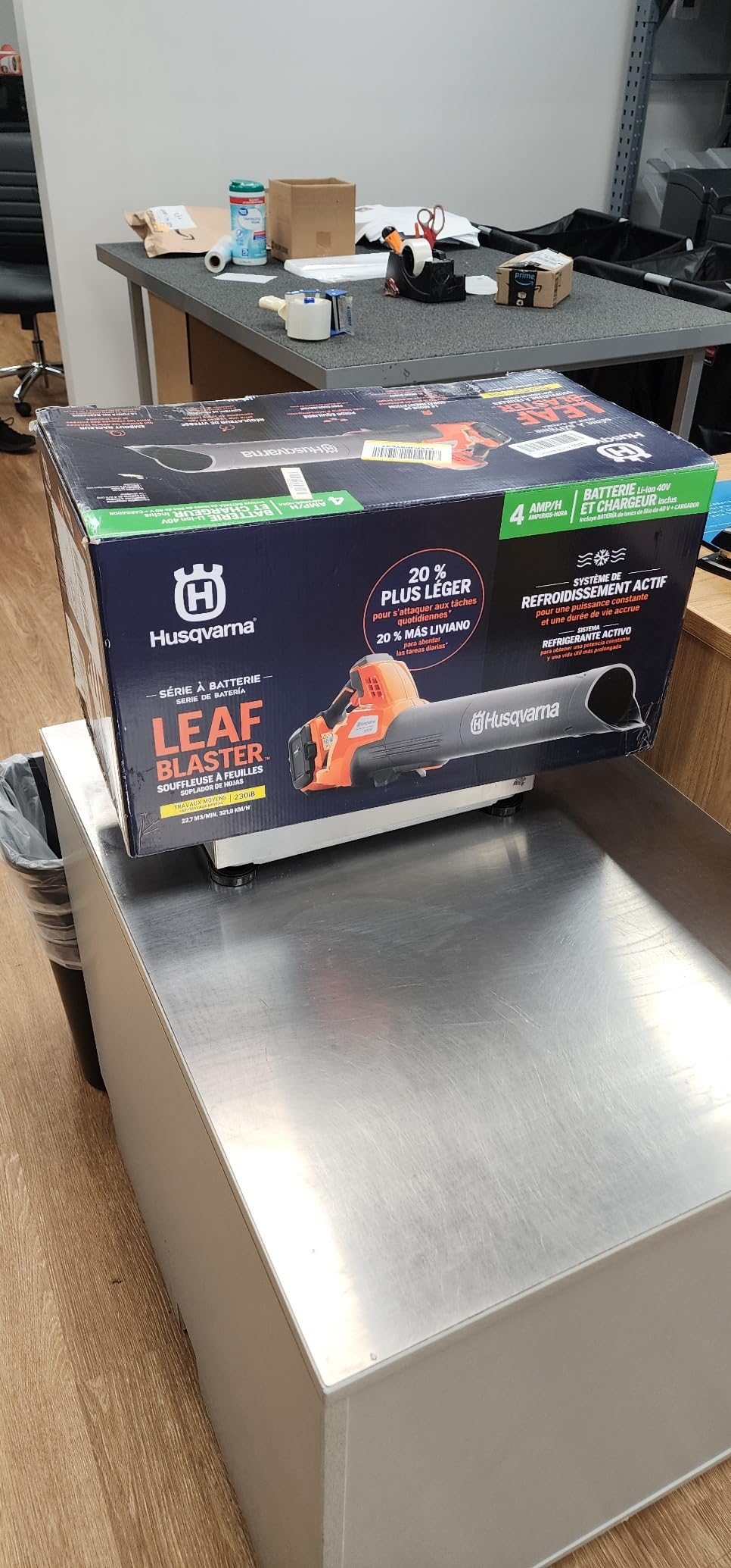 Husqvarna 230iB Battery Powered Cordless Leaf Blower, 136 MPH 650 CFM customer photo 1