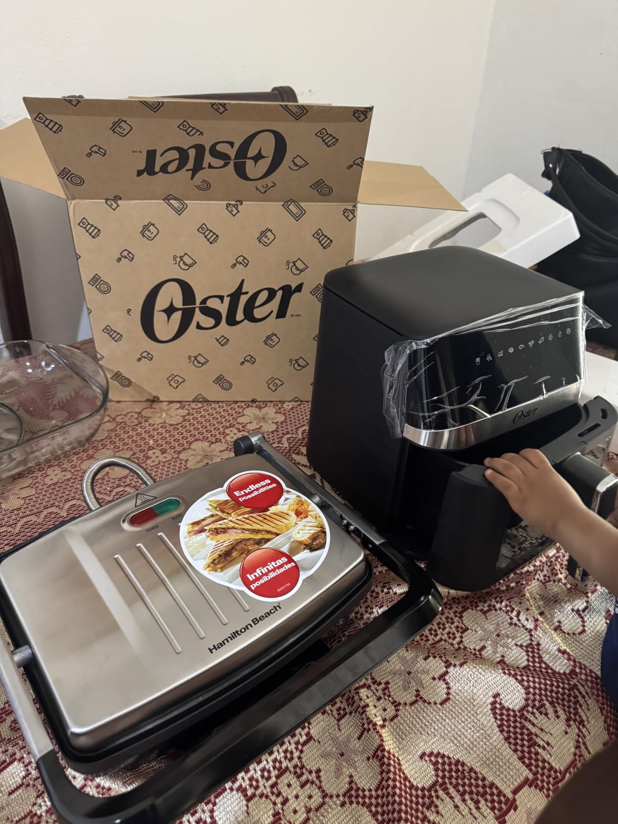 Oster 11-Quart Dual Air Fryer Oven with 2 Cooking Zones, Large Capacity Air Fryer with 6 Cooking Functions & 2 Baskets customer photo 1