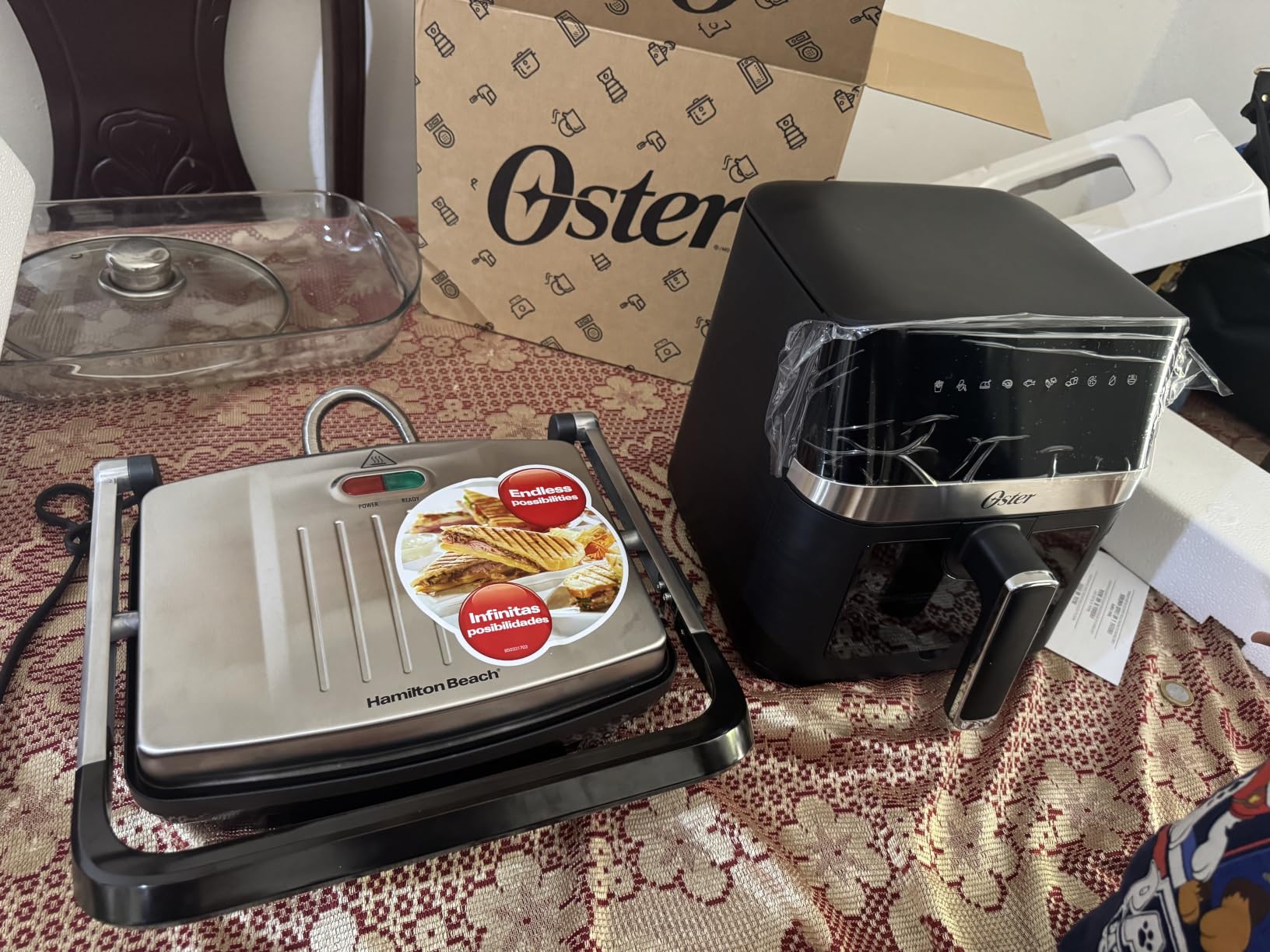 Oster 11-Quart Dual Air Fryer Oven with 2 Cooking Zones, Large Capacity Air Fryer with 6 Cooking Functions & 2 Baskets customer photo 2
