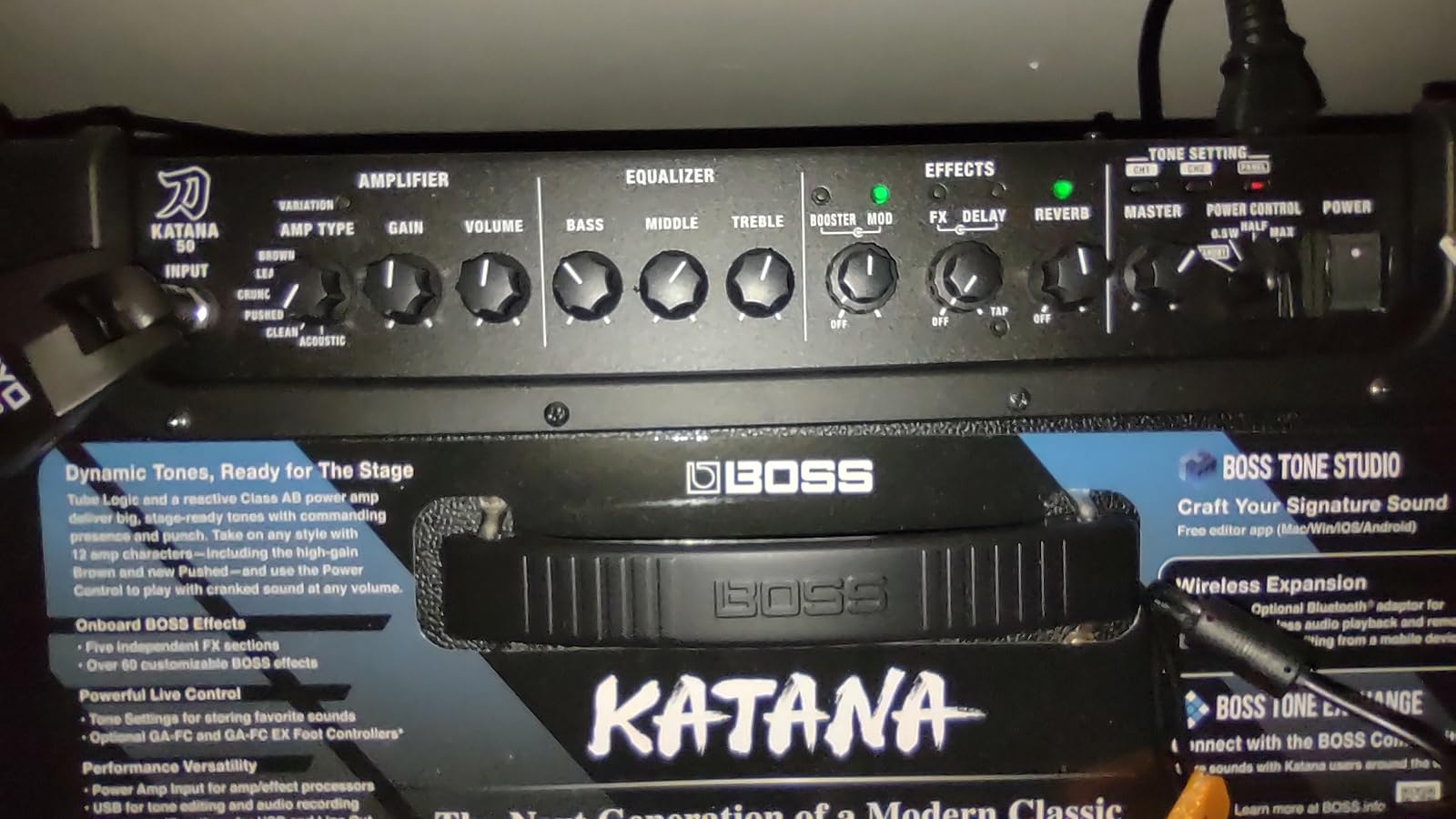 BOSS Katana-50 Gen 3 Guitar Amplifier | Compact 50-Watt Combo Amp | 12-Inch Speaker customer photo 1