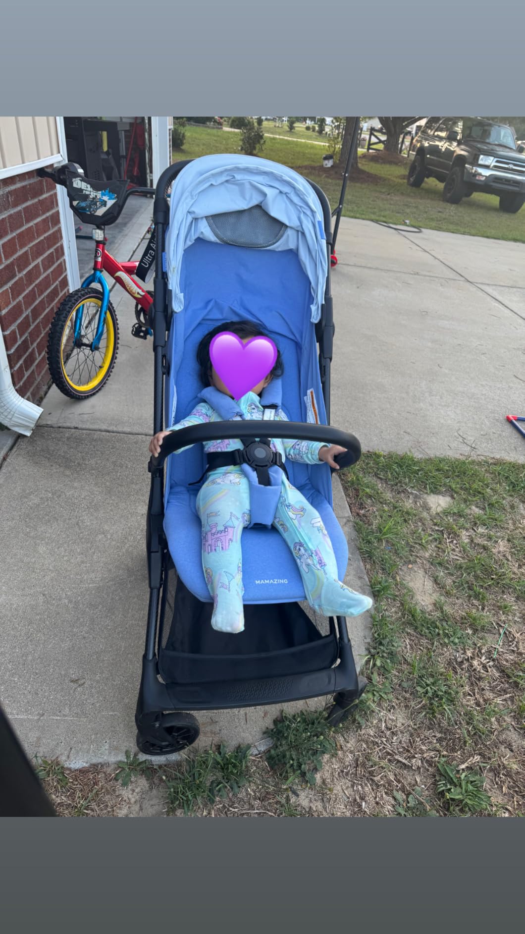 Mamazing Ultra Air X Baby Travel Stroller, Ultra-Lightweight Under 10 lbs | Compact Carbon Fiber Frame & Airplane Friendly, Lightweight Stroller with Reclining Seat, UPF 50+ Canopy & Travel Bag customer photo 1