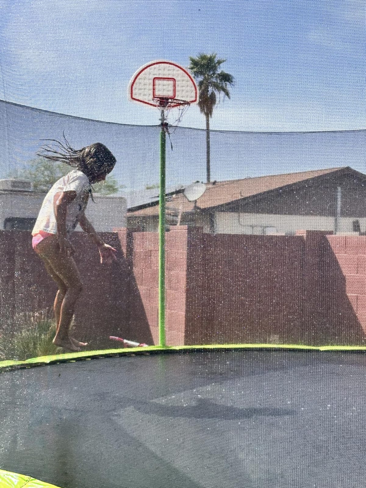 Lyromix 10 12 14 16FT Trampoline Outdoor, Light/Sprinkler/Basketball Hoop | Large Recreational Trampoline for Kids and Adults, Heavy Duty Yard Trampolines with Enclosure Net, ASTM Approval customer photo 1