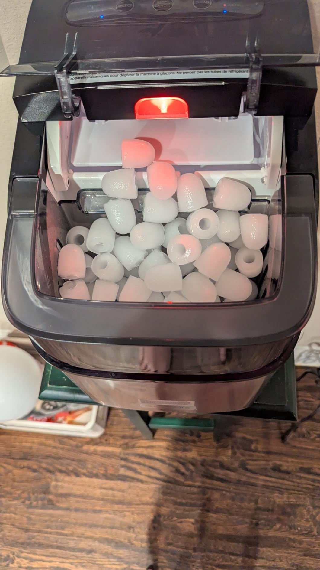 GoveeLife Smart Ice Maker, 9 Ice Cubes in 6 Mins 3 Sizes, 26lbs/Day, Silver, Countertop Ice Maker with App & Voice Control, Self Cleaning, RGB Lights, Portable Ice Machine with Scoop for Kitchen, Party customer photo 2