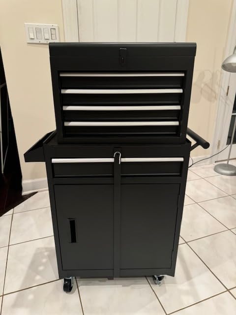 AirWire Tool Chest,5-Drawer Rolling Tool Storage Cabinet with Enhanced Packaging, Detachable Top Tool Box, Metal Tool Cart for Garage Workshop,Black, ATC001BK customer photo 2