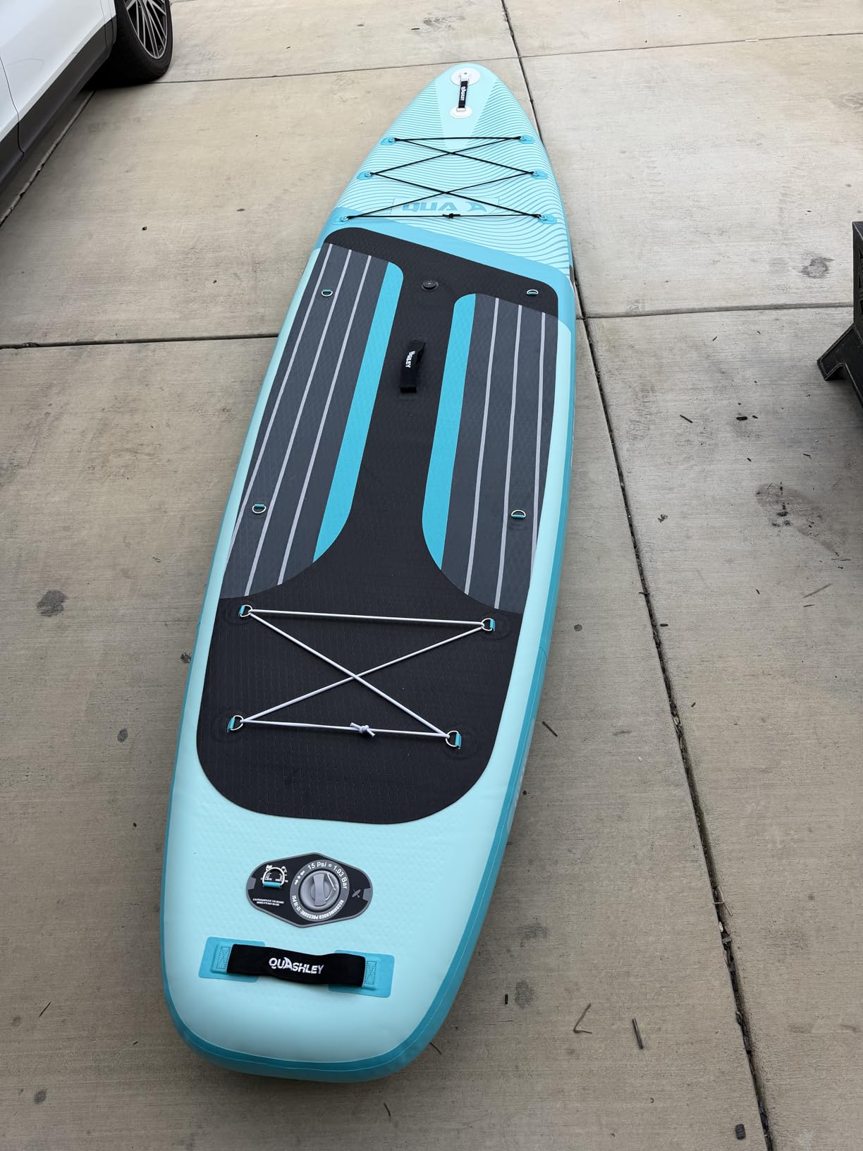 Quashley Inflatable Stand Up Paddle Board, Inflatable Paddleboards 32/34 Inch Wide, All Around SUP for Beginners customer photo 2