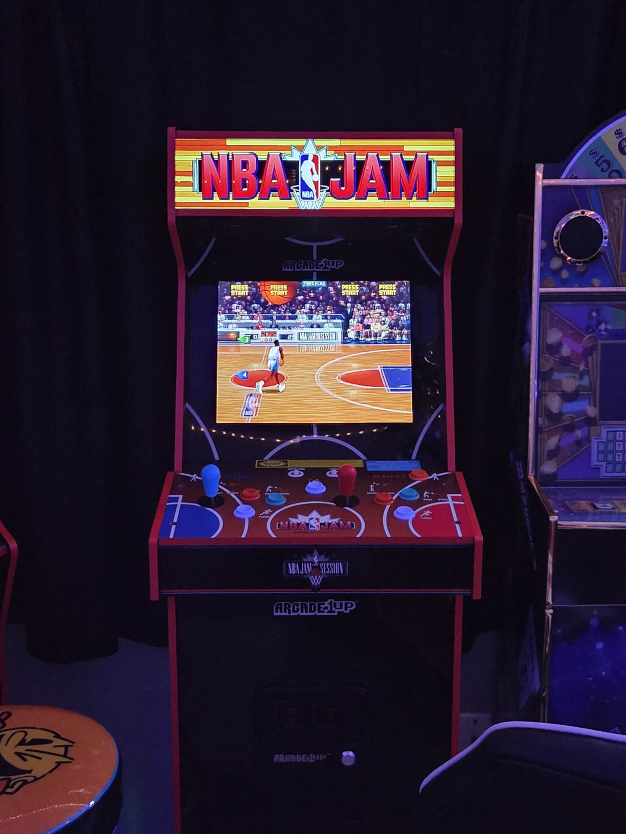 ARCADE1UP NBA JAM Deluxe 2-Player Home Arcade Machine, Over 5-Foot | Cabinet with Online Multiplayer, Light-Up Marquee and 3 Classic Basketball Games customer photo 1