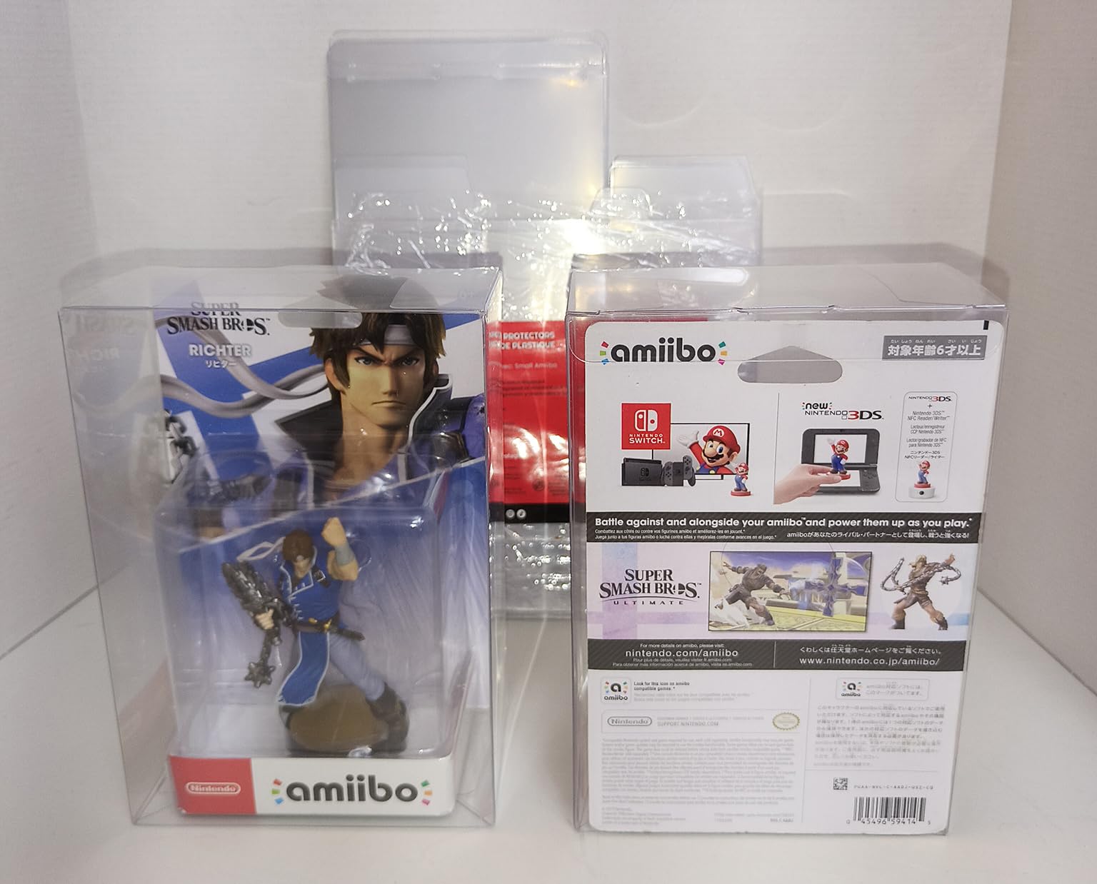 EVORETRO Display Case Protector for Small Amiibo Single Action Figure Box | 10 Pack | 0.40mm Thick | Clear PET, Scratch-Resistant | Fits for Small Amiibo Figures | Stackable, Snug-Fit customer photo 2
