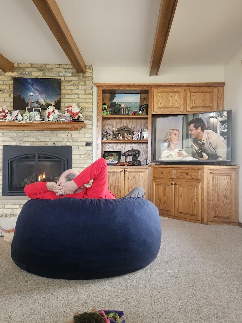 Big Joe Fuf 7Ft Giant Foam Bean Bag Chair, Oversized Couch with Removable Cover customer photo 1