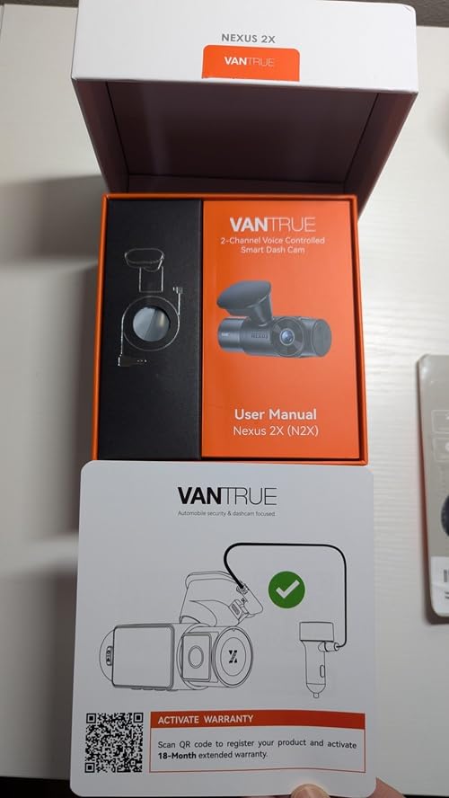 Vantrue N2X 2.7K Dash Cam Front and Inside, STARVIS 2 PlatePix Car Camera | IMX675 Sensor, HDR+IR Night Vision, F/1.8 Aperture, 5G WiFi & GPS, 60fps, App/Voice Control, G-Sensor, 24/7 Parking Mode customer photo 2