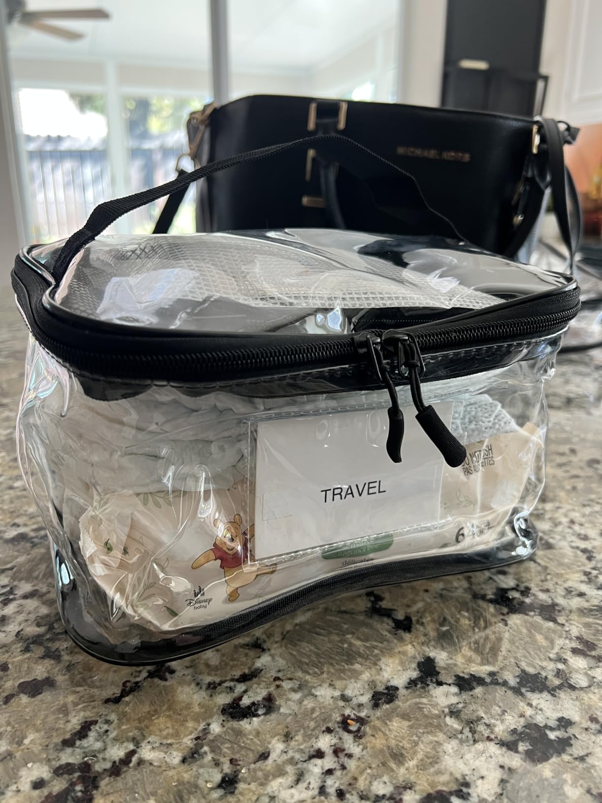 Tesuko 6 Pack Clear Toy Storage Bag with Name Tag& Manual Pocket, Waterproof Transparent PVC Toy Organizer Case for Lego Bricks, Board Games, Puzzles (Large Capacity, Black) customer photo 2