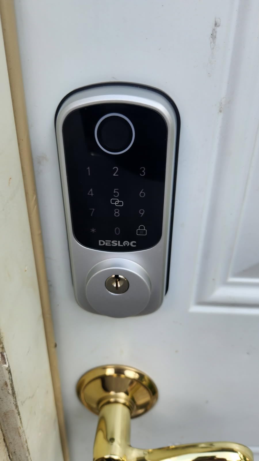 DESLOC B200 Fingerprint Smart Door Lock with App Control, Keyless Entry Deadbolt for Front Door, Auto Lock, Touchscreen Keypad, 8 Unlock Methods, USB-C Backup Power, 12-Month Battery, BHMA Grade3 customer photo 1