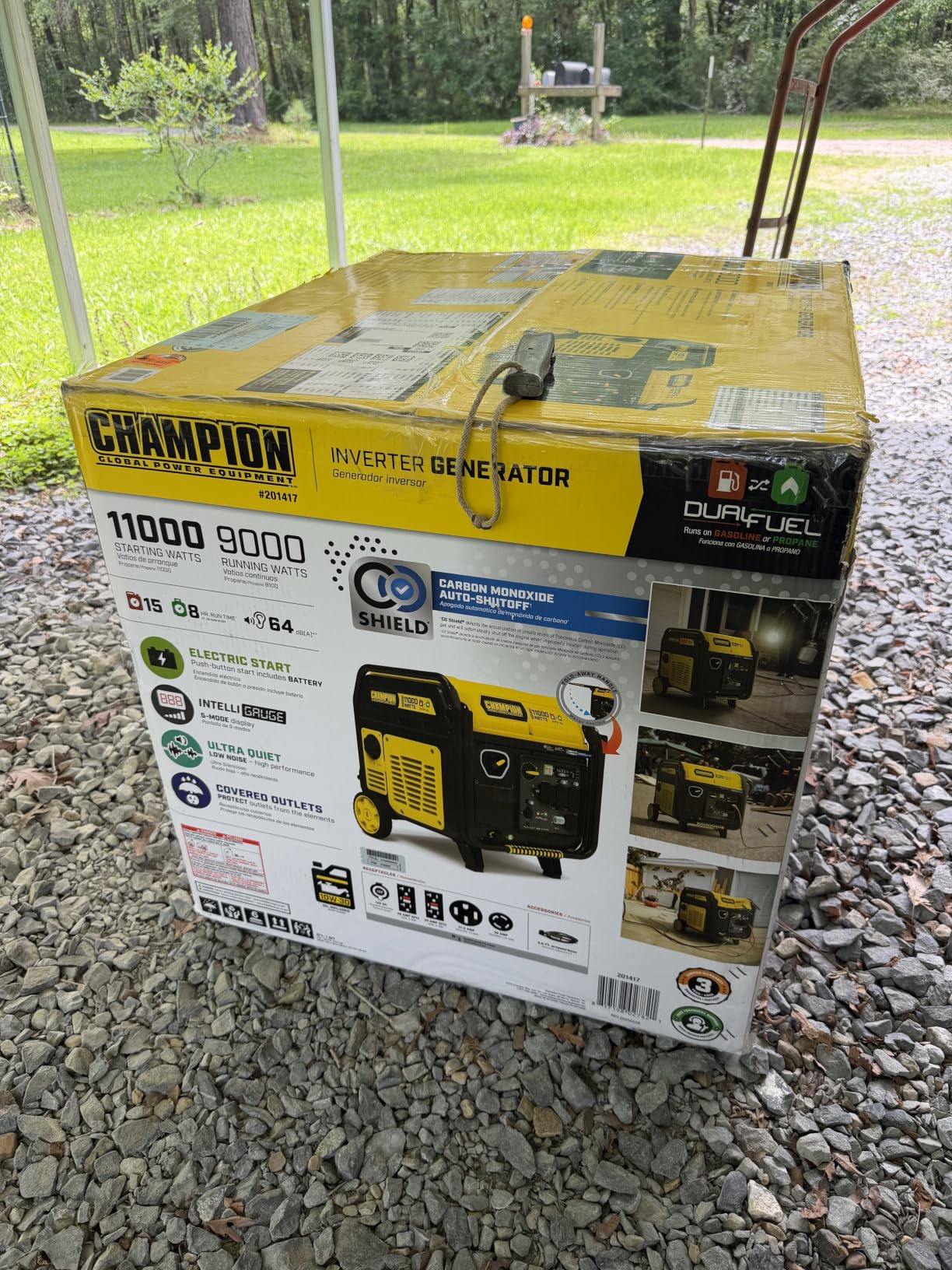 Champion 11,000-Watt Electric Start Dual Fuel Home Backup Portable Inverter Generator with Quiet Technology and Free 3-Year Warranty customer photo 1