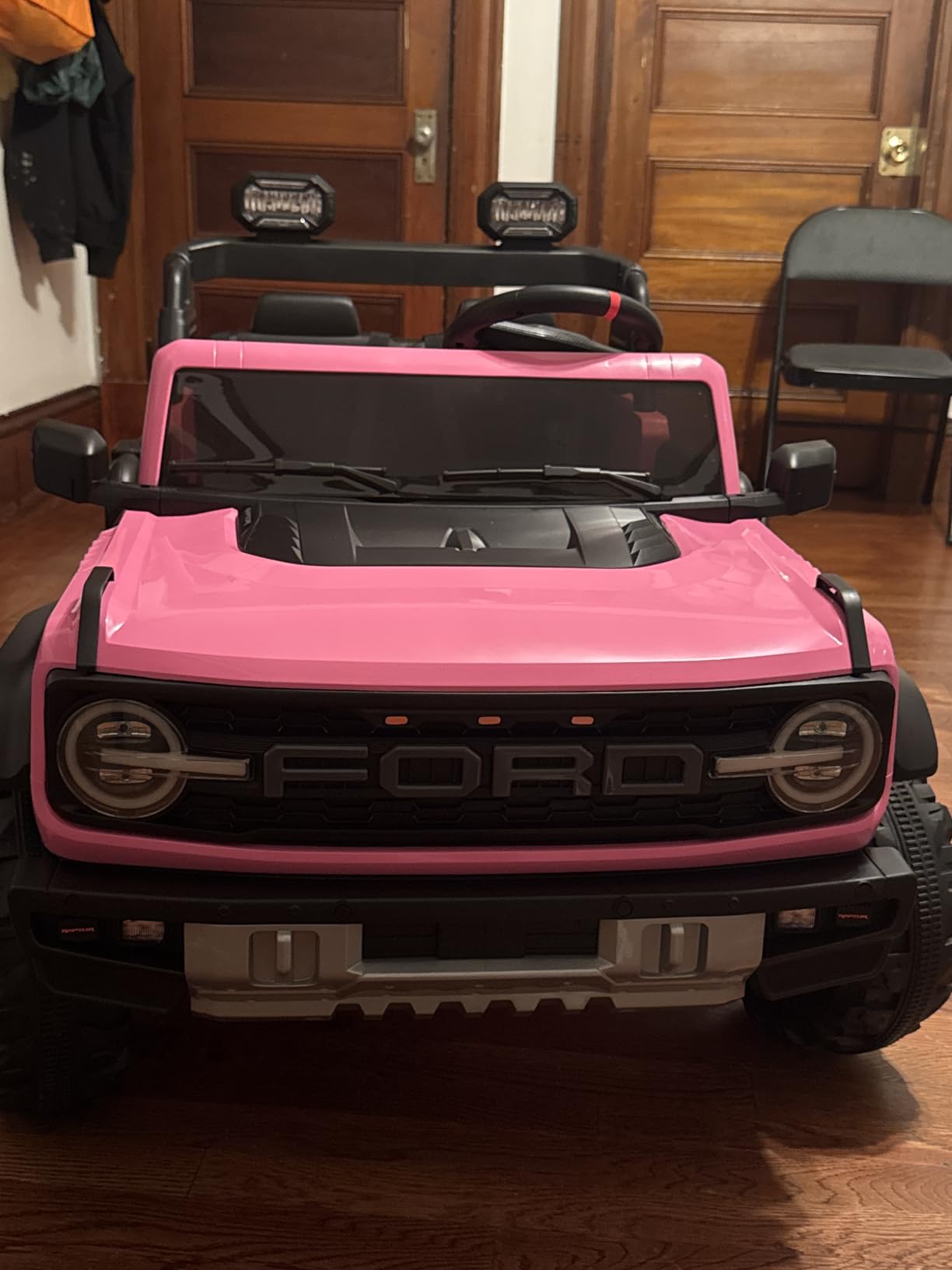 First Ride On 24V Ride on Toys for Big Kids, Licensed Ford Bronco Raptor Electric Car 2 Seater with Remote Control, Kids Ride on Cars w/ 2-Seater, 4.3 Mph Max Speed, Soft Start Function (24V, Black) customer photo 1