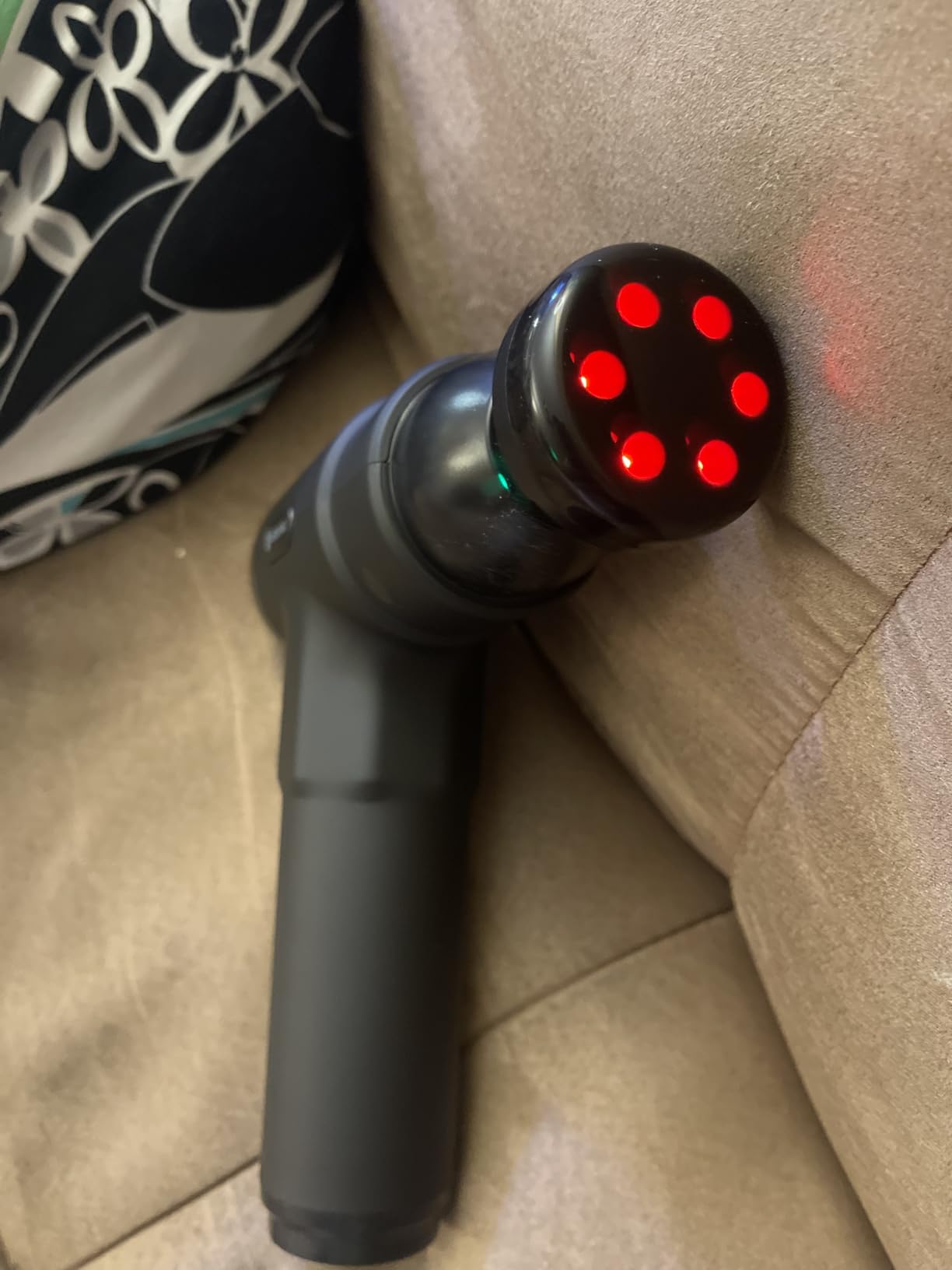 Massage Gun with Heat Massager Deep Tissue Muscle Massager Gifts for Men | Back Massager for Athletes for Pain Relief Percussion Handheld Massage Gun Birthday Gifts for Him 7Heads&Silent Carrying case customer photo 2