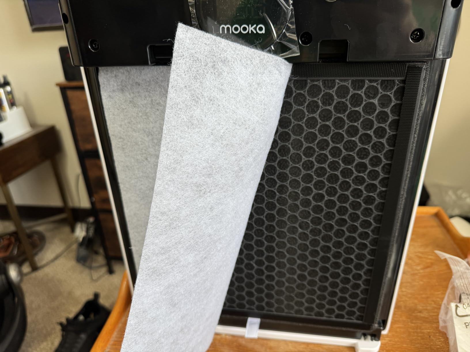 MOOKA Air Purifier for Home Large Room up to 2200 sq.ft, with Washable Filter, PM 2.5 Display, Air Quality Sensor, Air Cleaner for Bedroom, Pets, Office, PR1 (White) customer photo 2