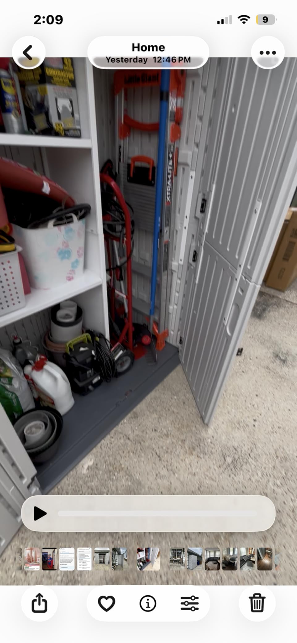 Aoxun Outdoor Storage Shed, 64 Cu.Ft Vertical Storage Sheds Outdoor with Floor, Outdoor Waterproof Storage Cabinet for Garage Storage, Pool Storage, Bike Shed, Garden Shed (White) customer photo 1
