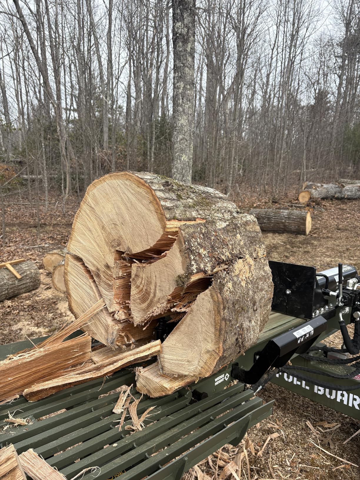 35 Ton 306cc Gas Log Splitter with 4-Way & 6-Way Wedges, Hydraulic Log Lift customer photo 1