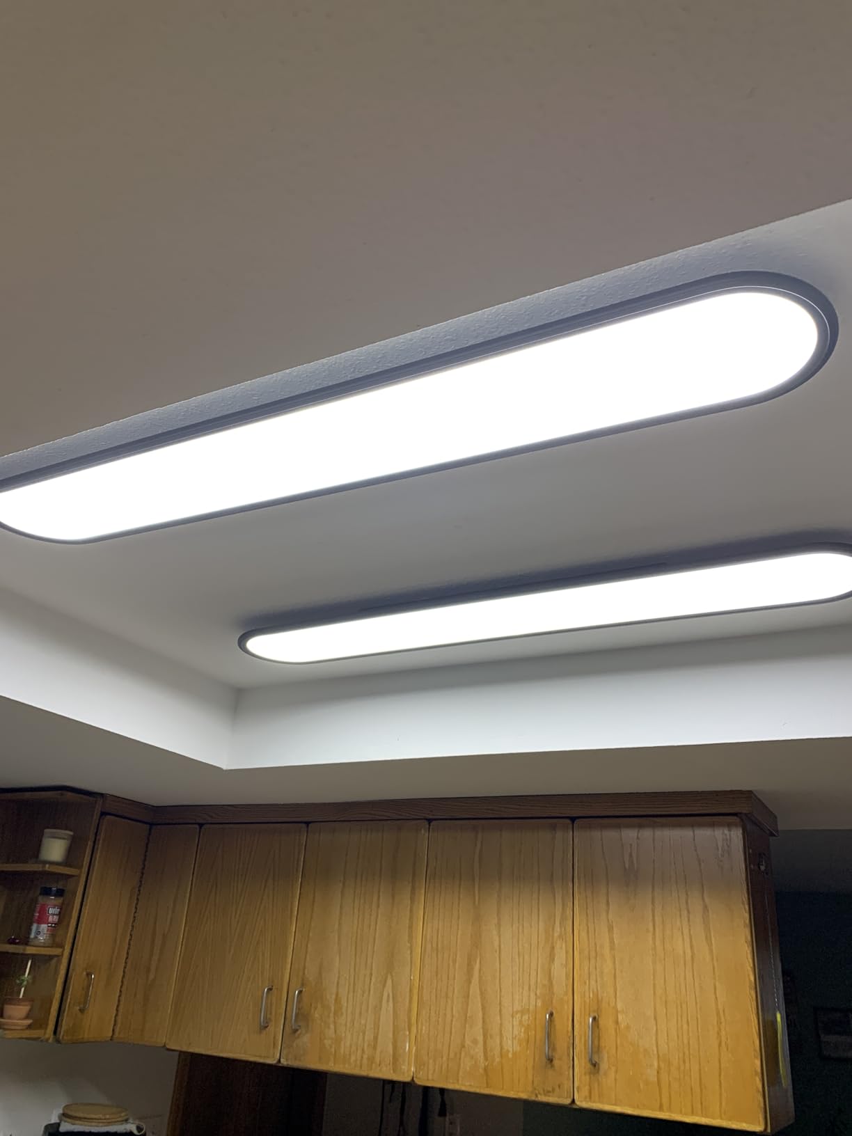 Ganeed LED Flat Panel Long Ceiling Light Fixture for Shop Lighting, 47.24