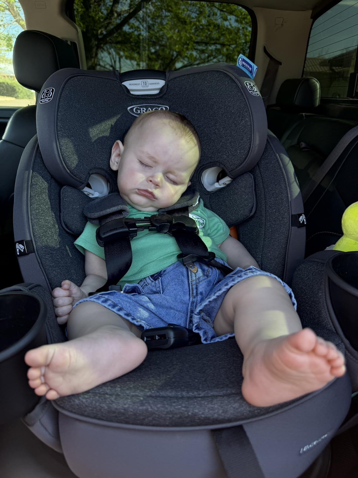 Graco Turn2Me 3-in-1 Rotating Convertible Car Seat, Cambridge, Rear-Facing Rotation Only, Forward-Facing Mode, Highback Booster Up to 100 lbs, Adjustable Headrest & Harness, Steel Reinforced Frame customer photo 2
