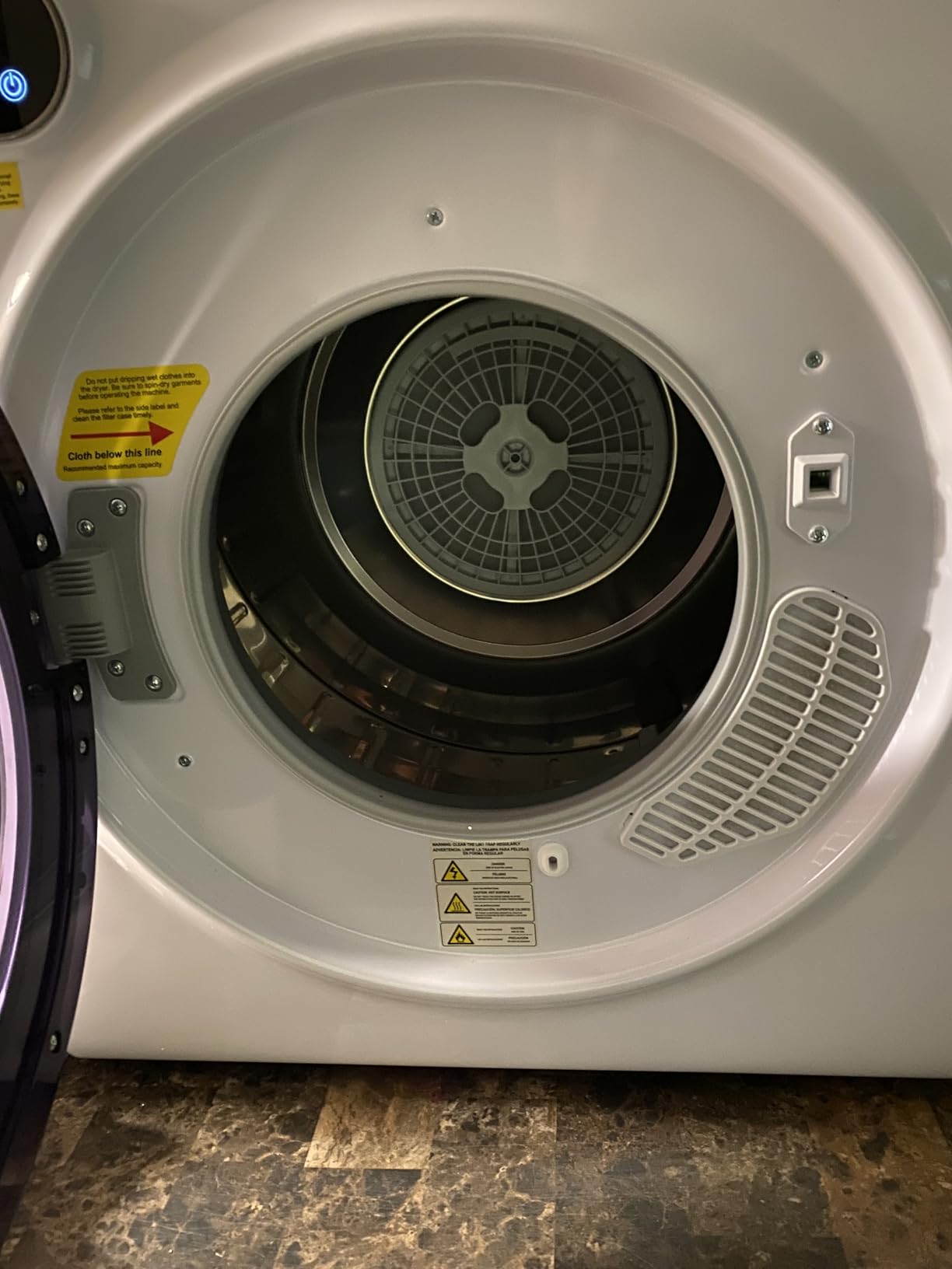 Euhomy 2.65 Cu. Ft. Portable Dryer for Clothes, 1400W Dryer with LCD Panel | 120V Electric Clothes Dryer with 4 Functions, Dryer Machine with Stainless Steel Drum, Small Dryers for Laundry, Apartments customer photo 2