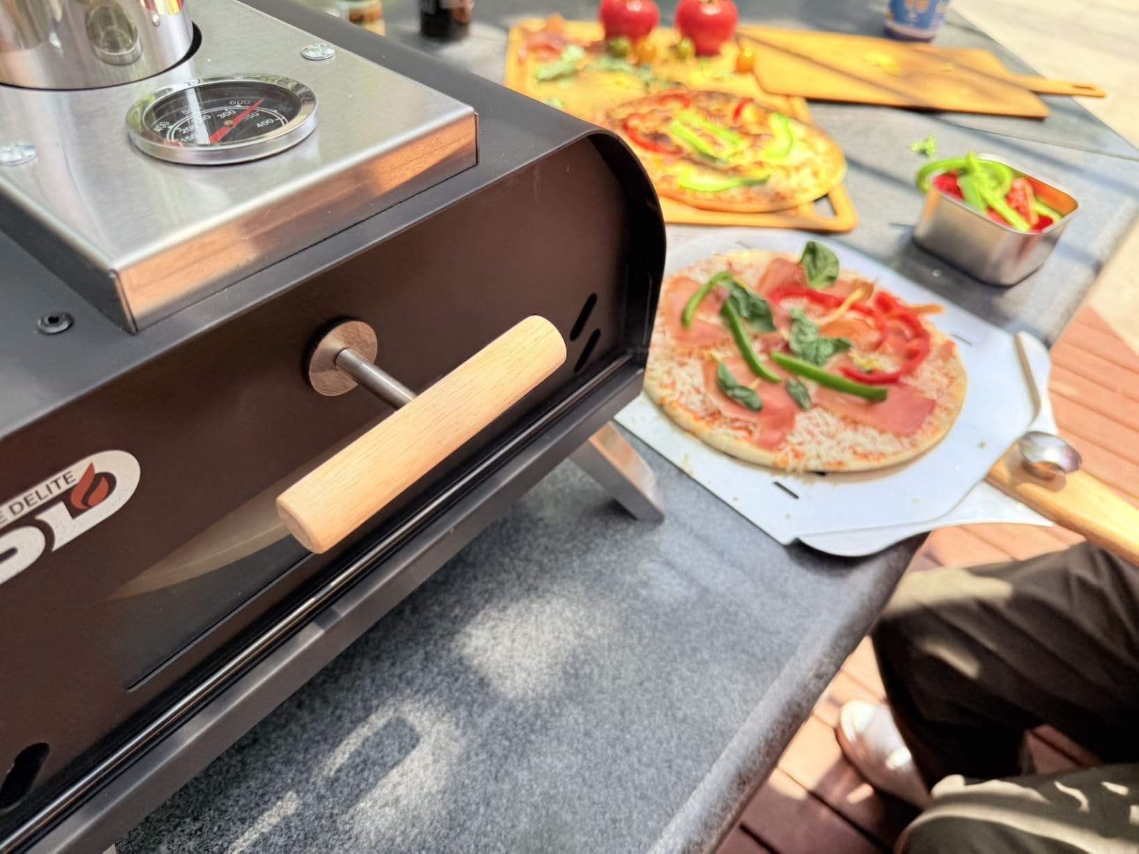 SizzleDelite Outdoor Pizza Oven Wood Pellet 12 inch customer photo 2