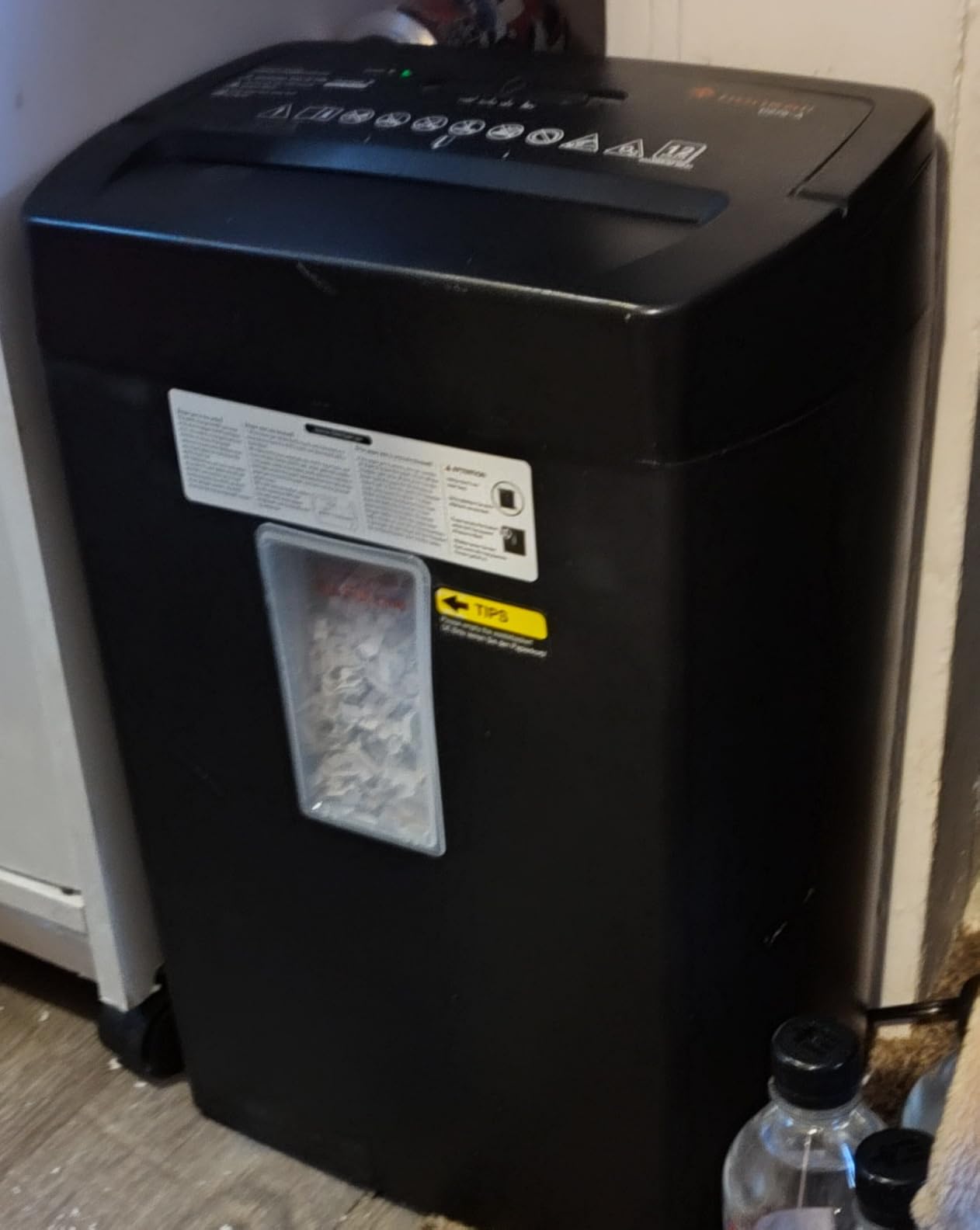 Bonsaii Micro Cut Paper Shredder, 10-Sheet, Home Office, 5.5-Gallon bin | P-4 Security Level, Shreds Credit Cards, Staples and Paper Clips, 5-minute Run Time, Small Shredder for Home Office, C275-B customer photo 1