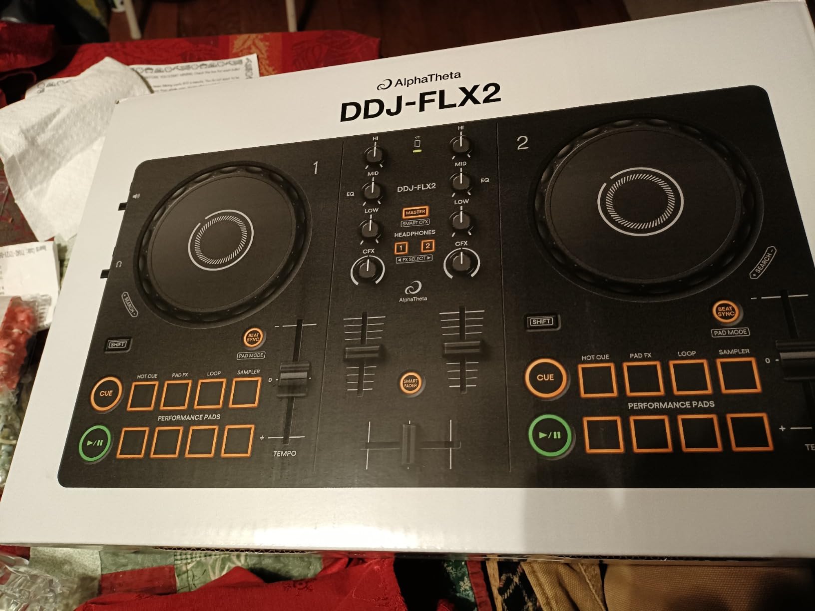 AlphaTheta DDJ-FLX2 Compact 2-Channel DJ Controller, Smart Fader, USB-C customer photo 2