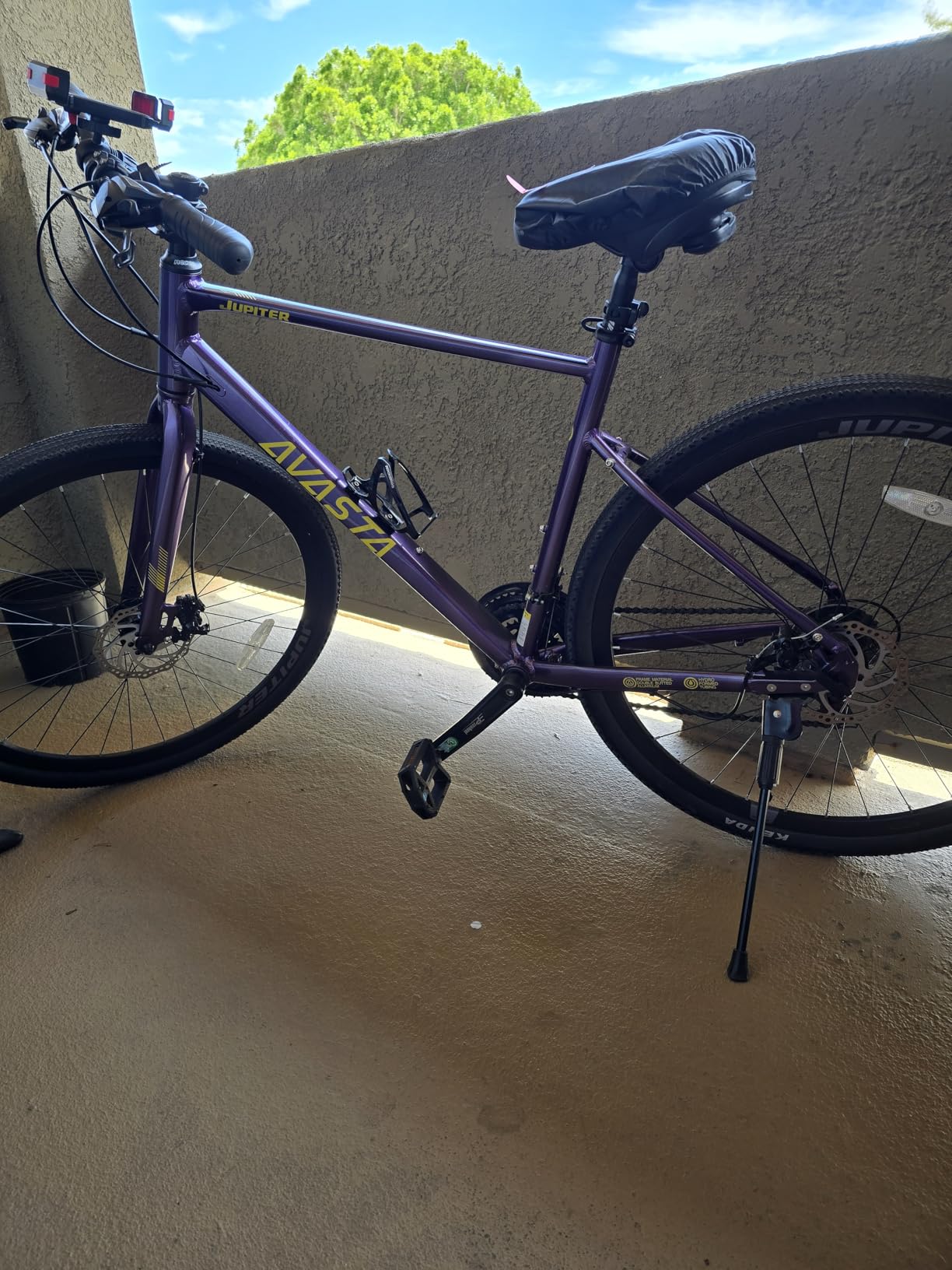 AVASTA Jupiter 15 17 Inch Frame Road Adult Hybrid Cycling Bike Bicycle | Lightweight Step-Over Aluminum Frame, 700C, 21-Speed Gearing for City Commuting, Dual Disc Brakes customer photo 1